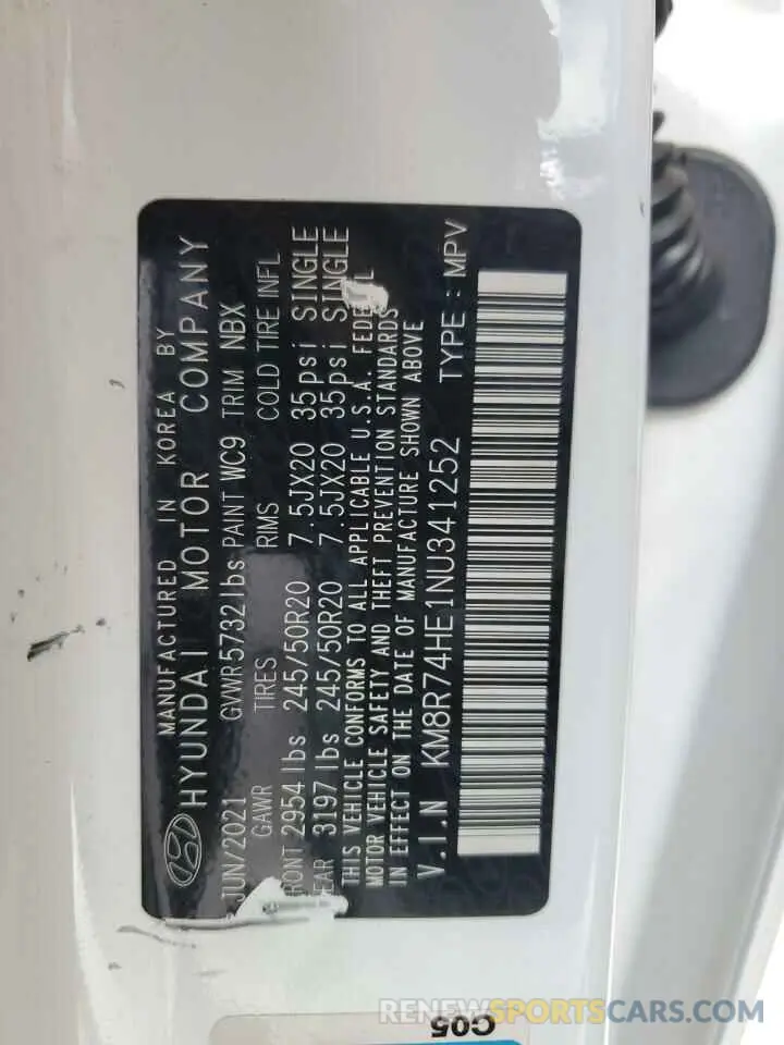 14 Photograph of a damaged car KM8R74HE1NU341252 HYUNDAI PALISADE 2022