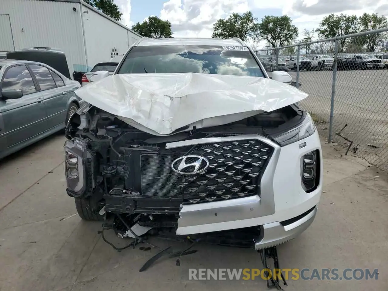 5 Photograph of a damaged car KM8R74HE1NU341252 HYUNDAI PALISADE 2022