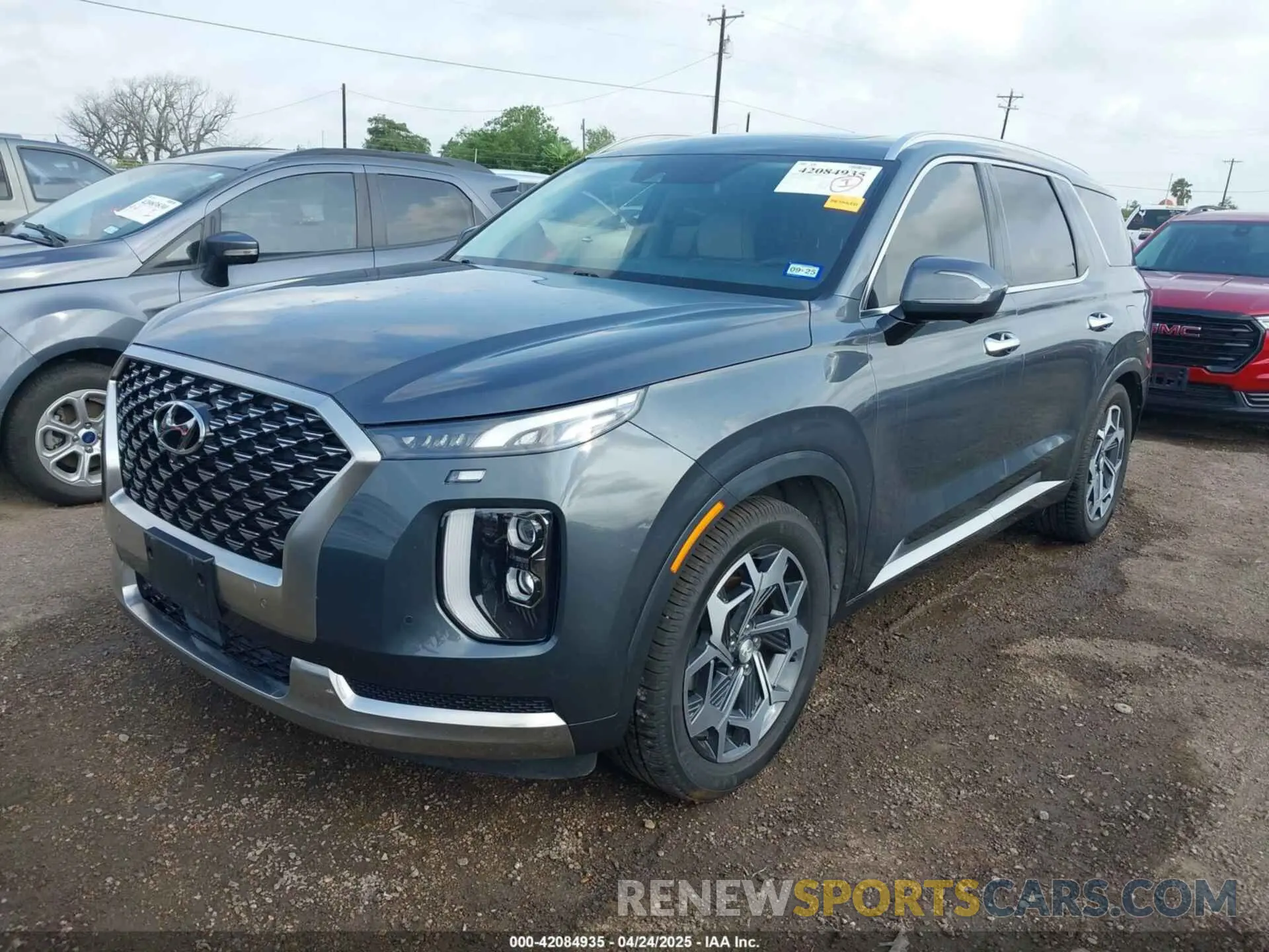 2 Photograph of a damaged car KM8R74HE1NU368533 HYUNDAI PALISADE 2022