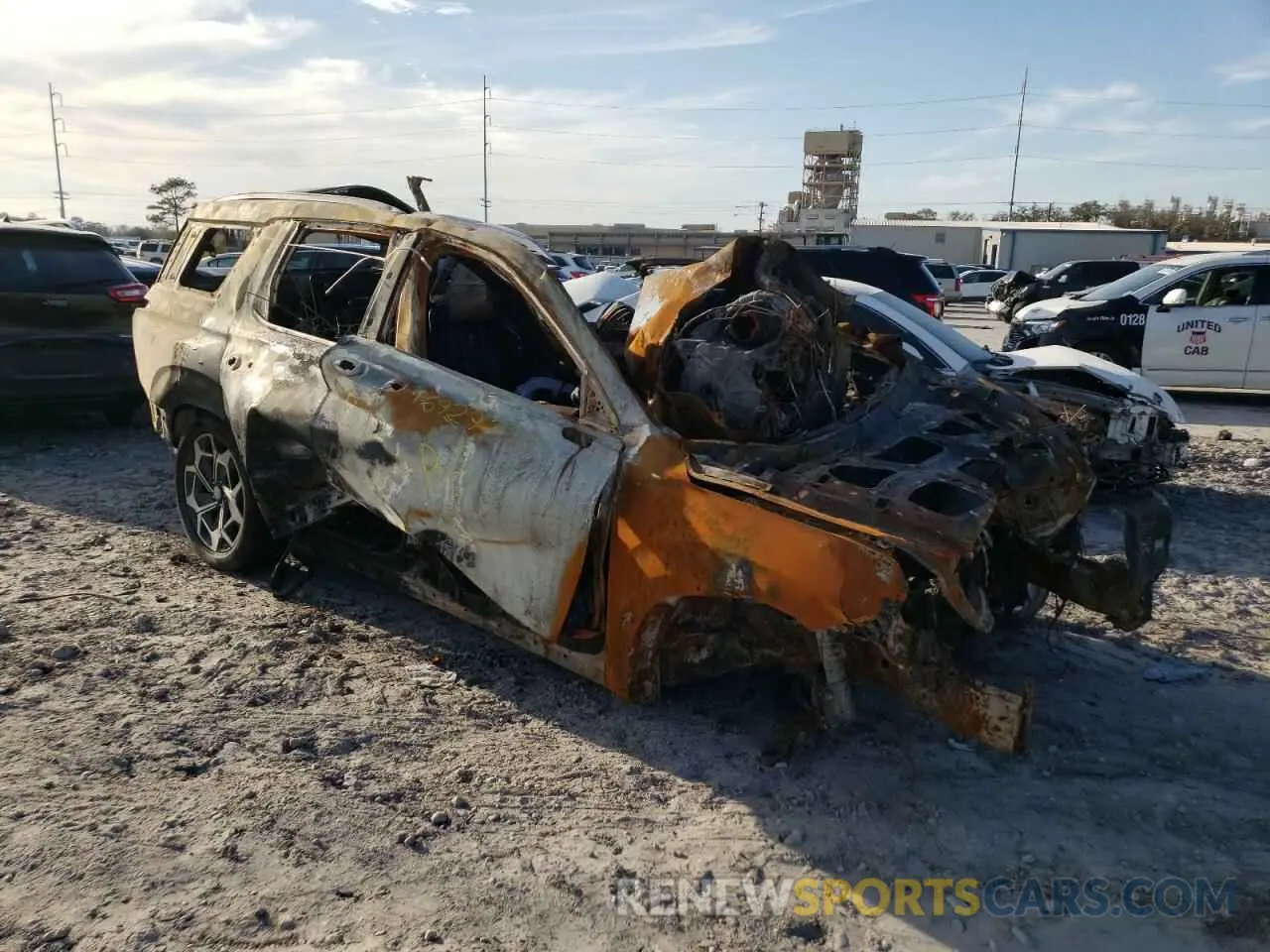 4 Photograph of a damaged car KM8R74HE1NU438645 HYUNDAI PALISADE 2022