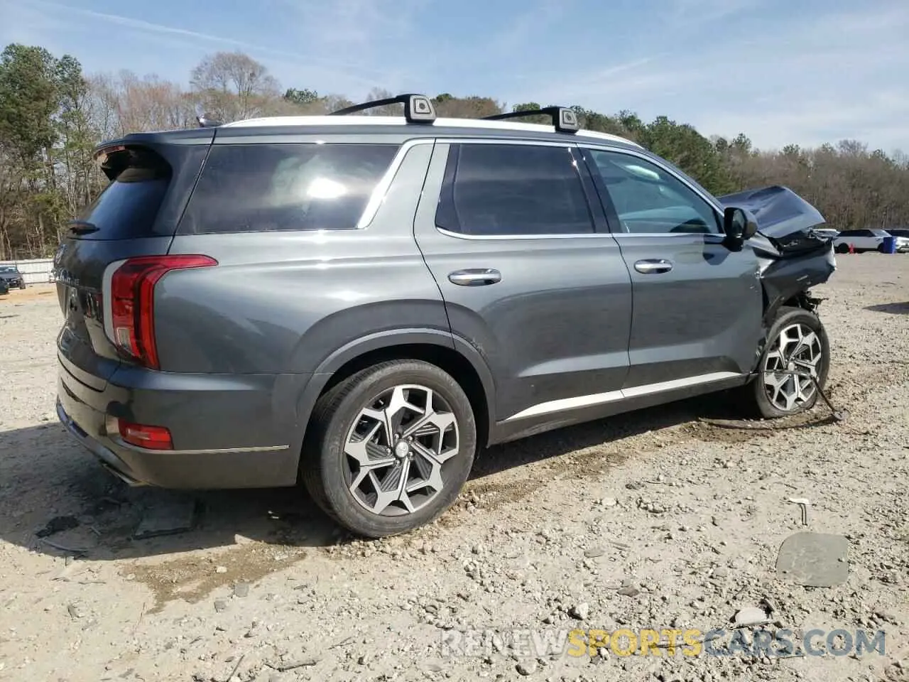 3 Photograph of a damaged car KM8R74HE2NU468317 HYUNDAI PALISADE 2022