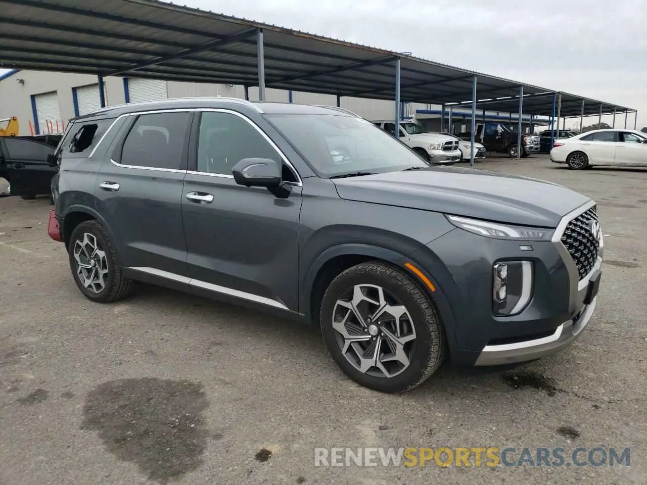 4 Photograph of a damaged car KM8R74HE3NU358523 HYUNDAI PALISADE 2022