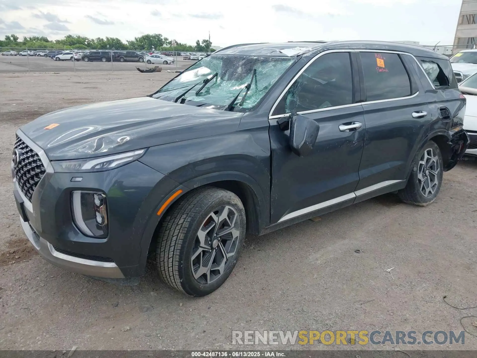 2 Photograph of a damaged car KM8R74HE4NU367604 HYUNDAI PALISADE 2022