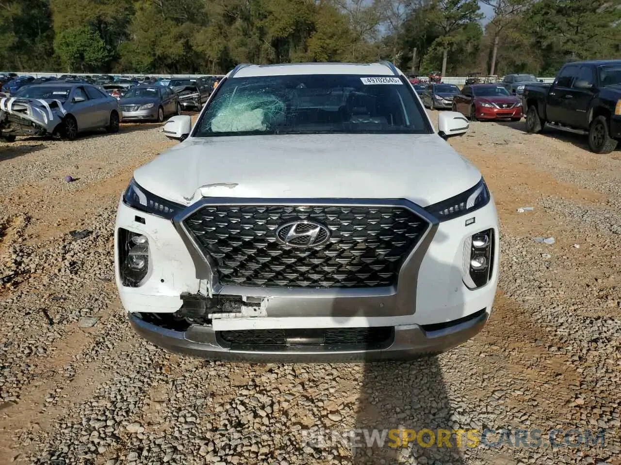 5 Photograph of a damaged car KM8R74HE5NU427213 HYUNDAI PALISADE 2022