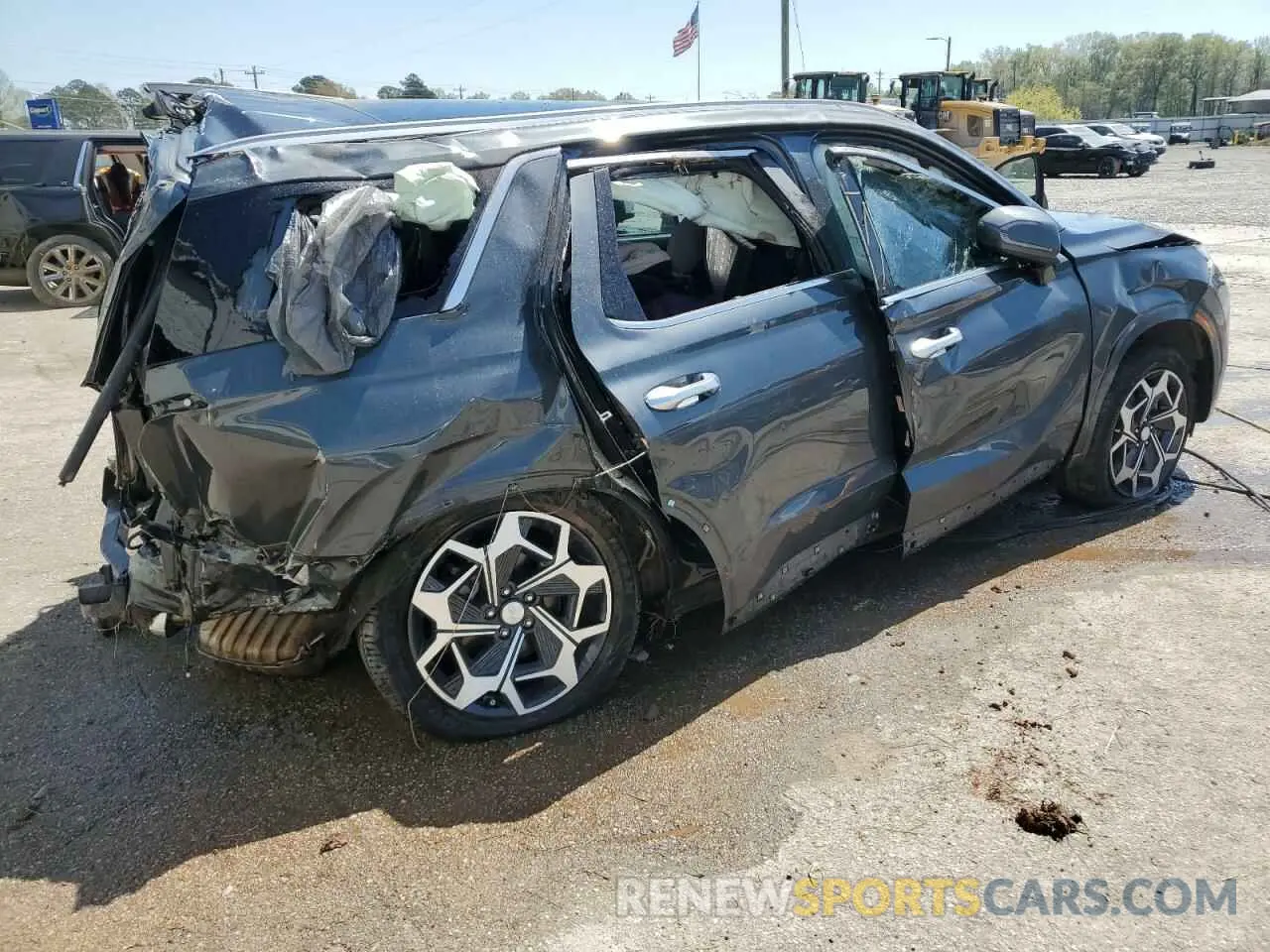 3 Photograph of a damaged car KM8R74HE6NU417063 HYUNDAI PALISADE 2022