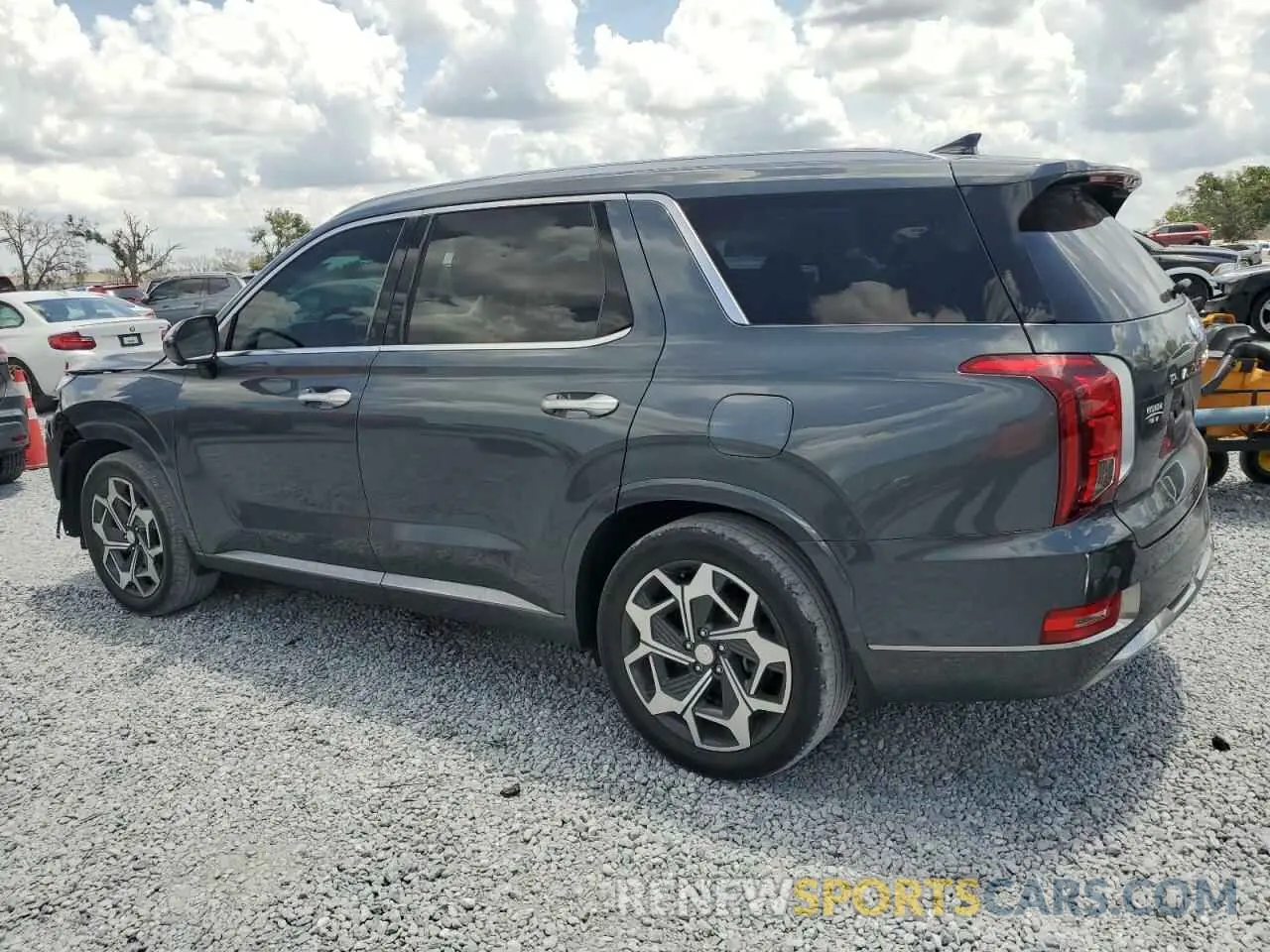 2 Photograph of a damaged car KM8R74HE7NU449391 HYUNDAI PALISADE 2022