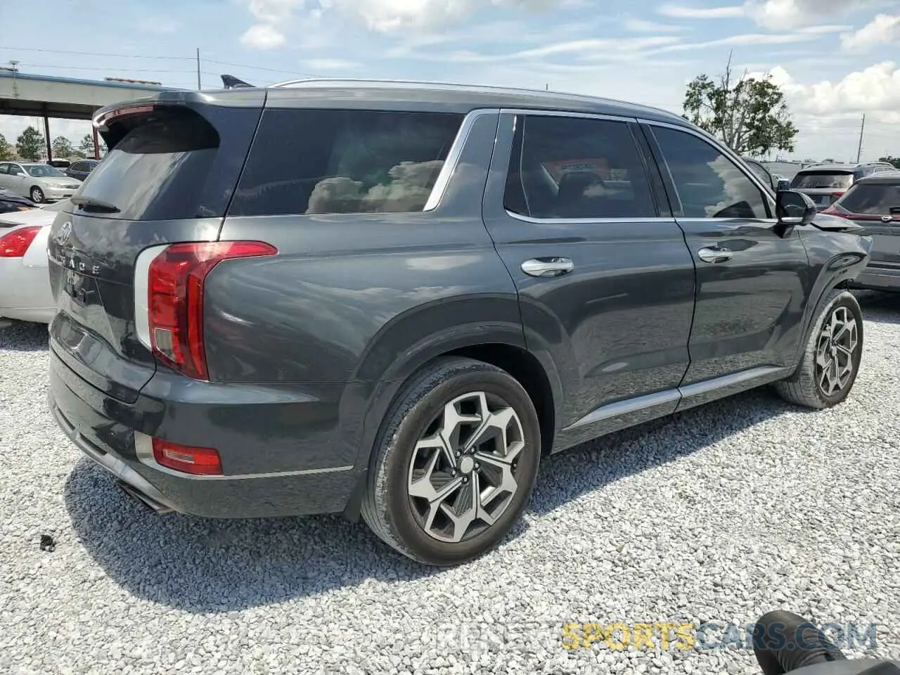 3 Photograph of a damaged car KM8R74HE7NU449391 HYUNDAI PALISADE 2022