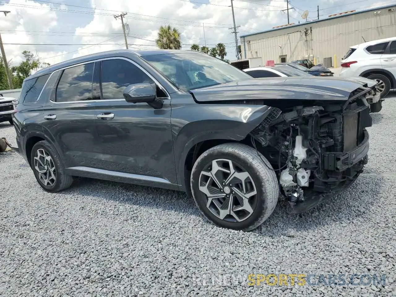 4 Photograph of a damaged car KM8R74HE7NU449391 HYUNDAI PALISADE 2022