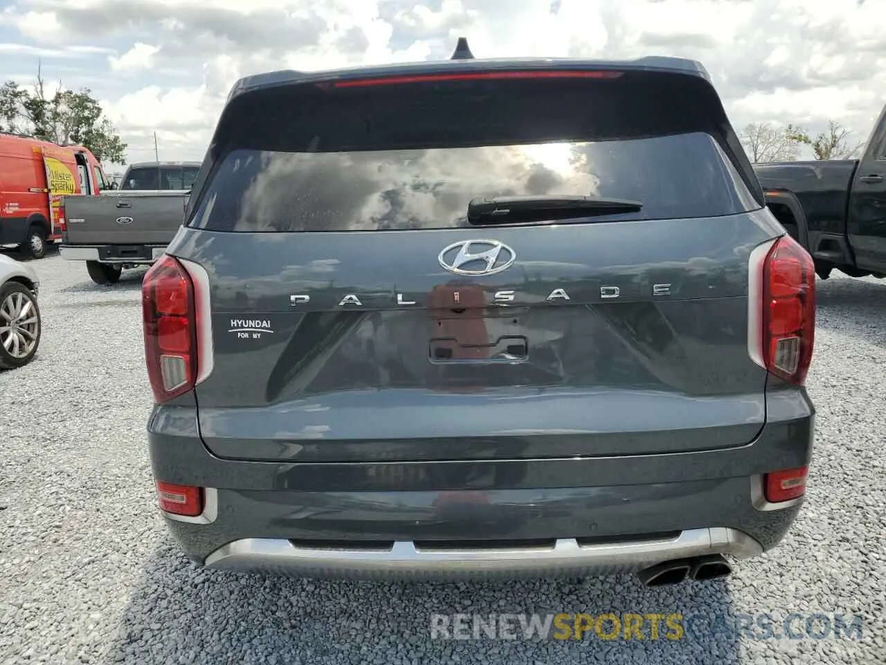 6 Photograph of a damaged car KM8R74HE7NU449391 HYUNDAI PALISADE 2022