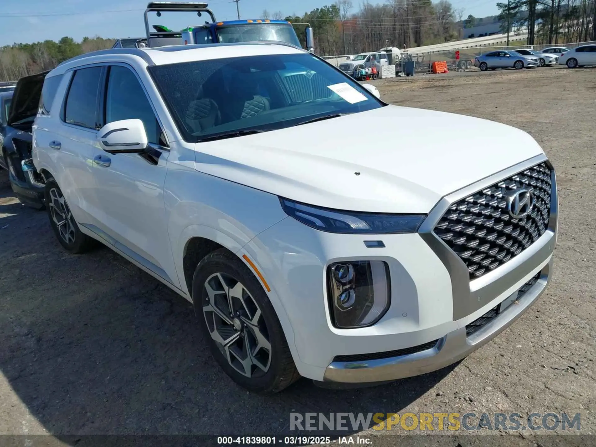 1 Photograph of a damaged car KM8R74HE8NU474185 HYUNDAI PALISADE 2022