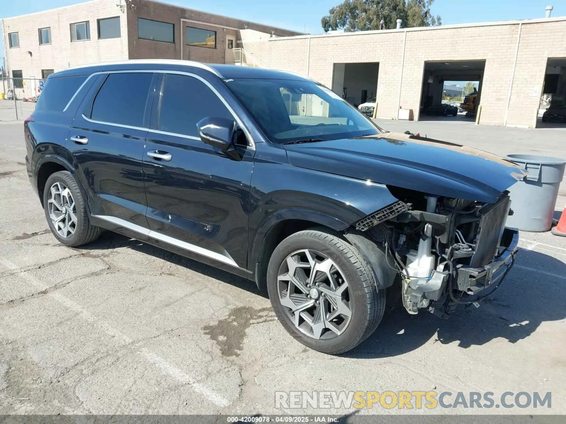 1 Photograph of a damaged car KM8R74HE9NU450672 HYUNDAI PALISADE 2022