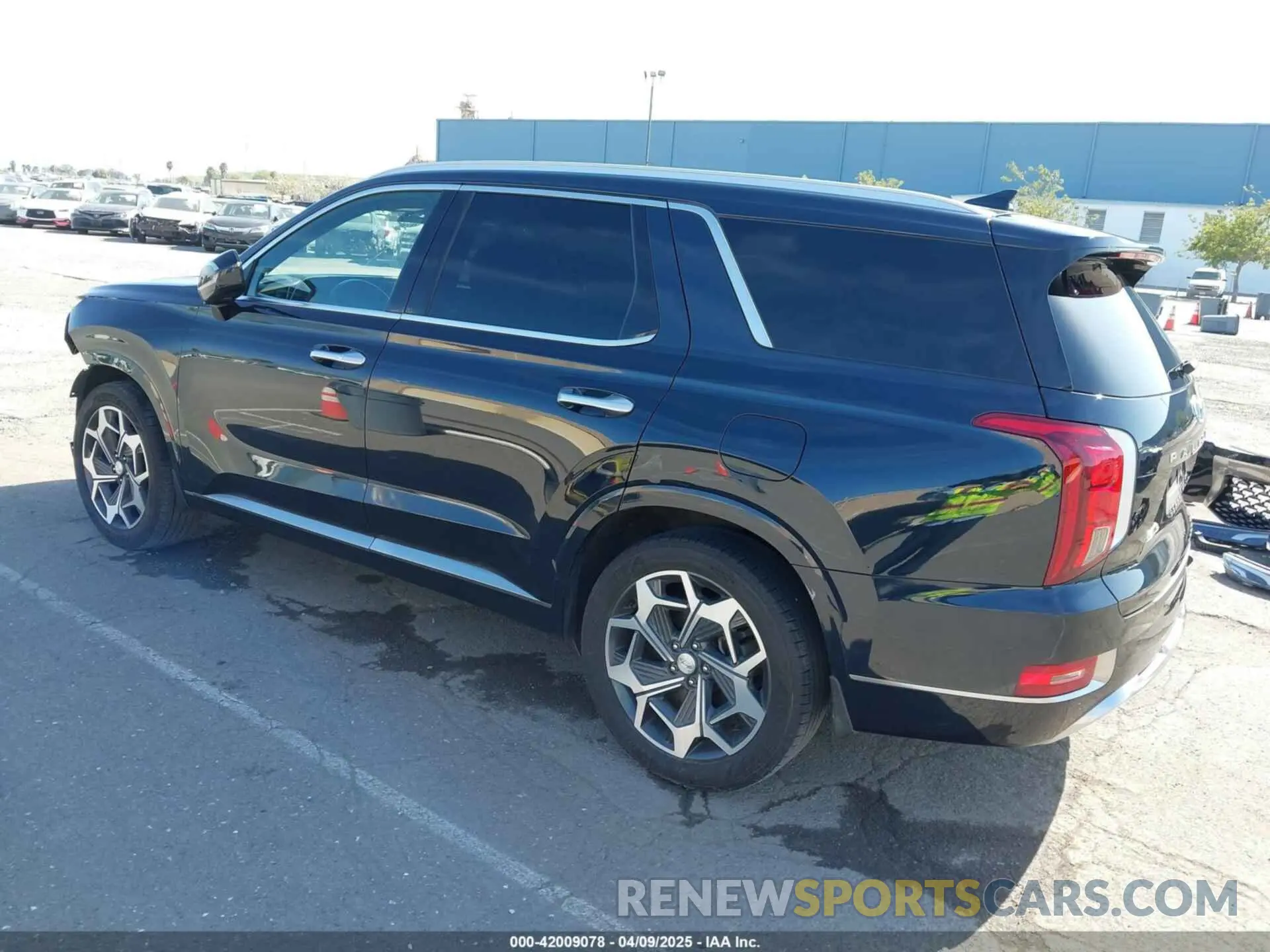 3 Photograph of a damaged car KM8R74HE9NU450672 HYUNDAI PALISADE 2022
