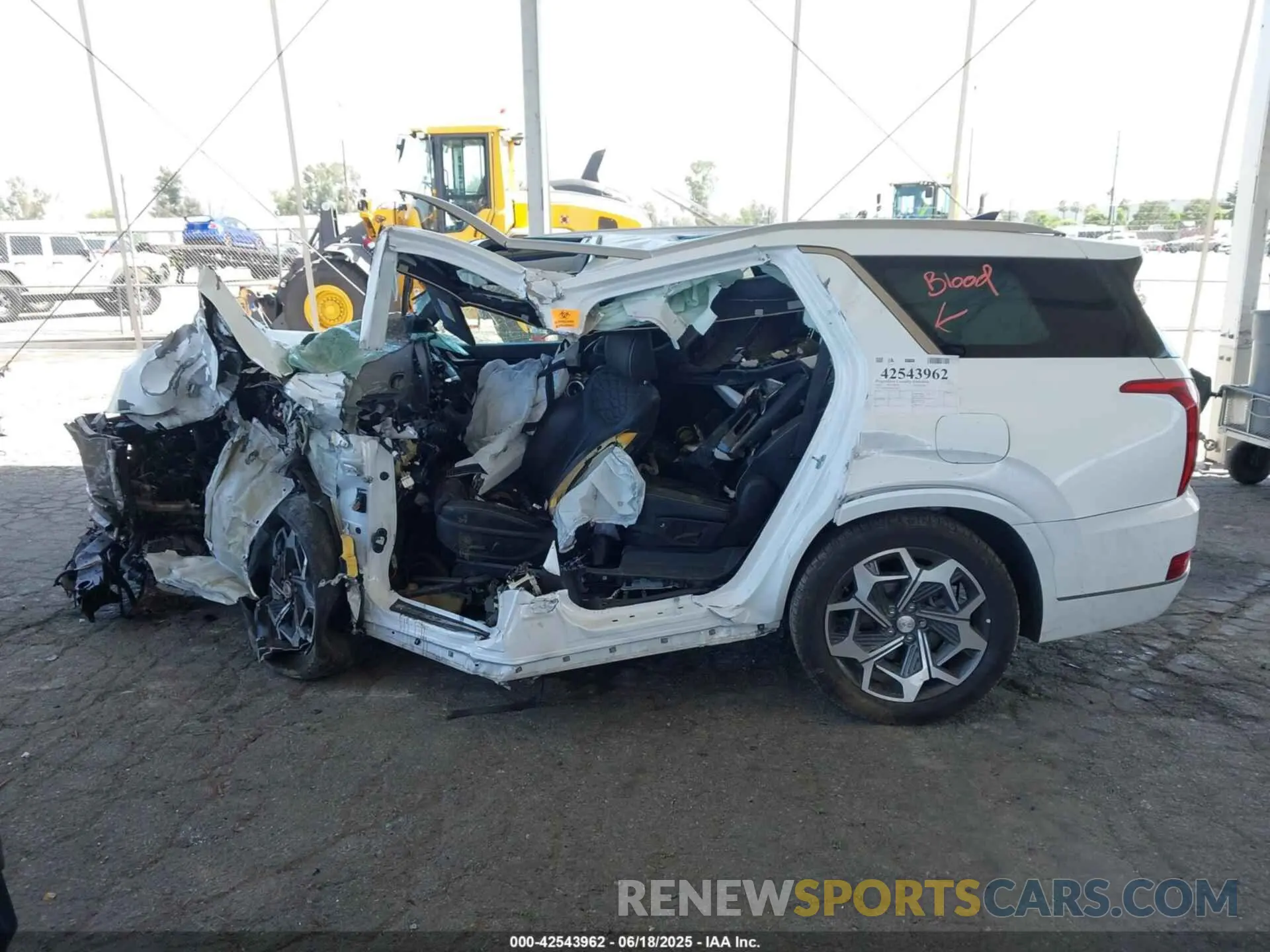 14 Photograph of a damaged car KM8R74HE9NU478911 HYUNDAI PALISADE 2022