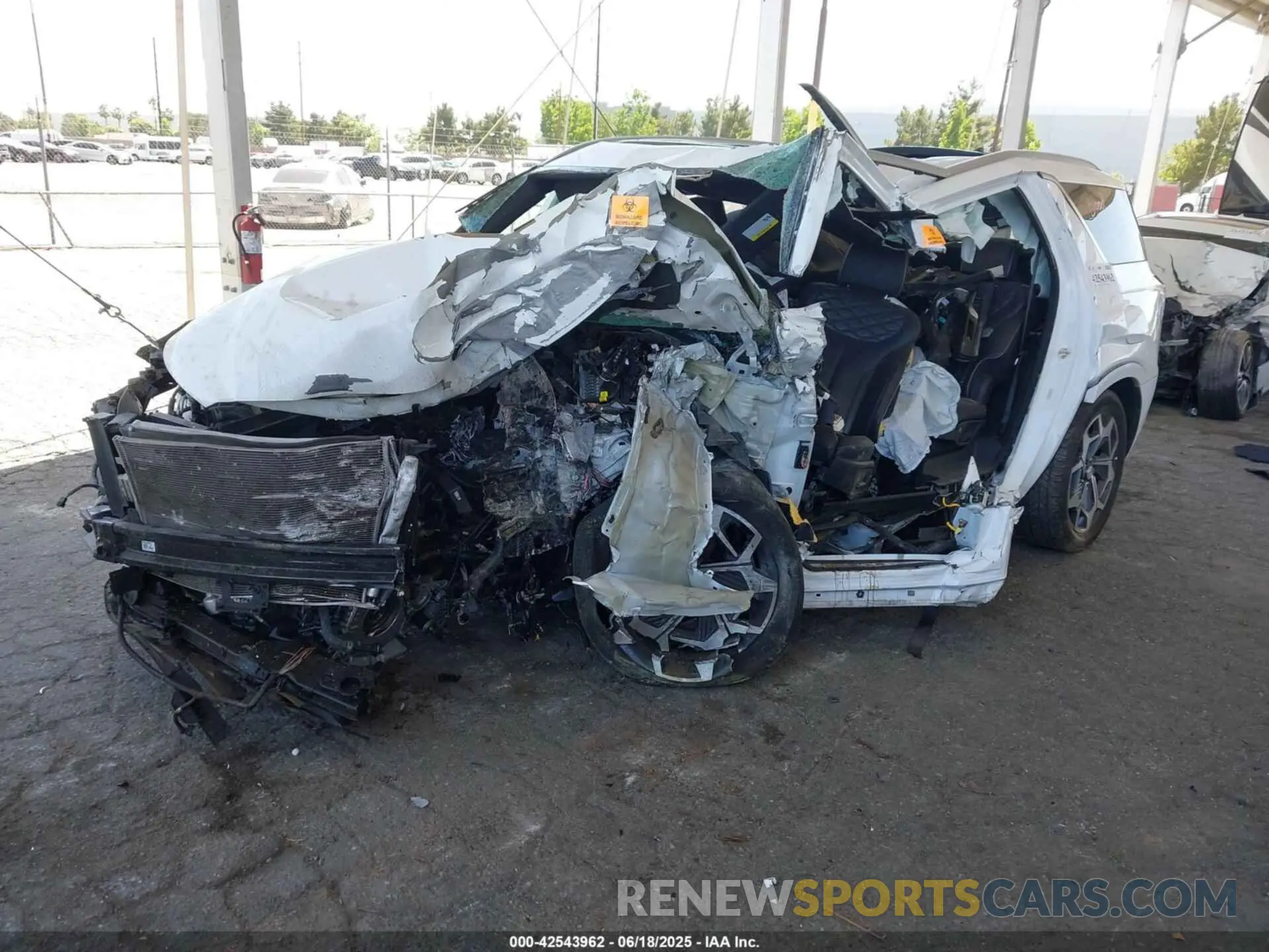 2 Photograph of a damaged car KM8R74HE9NU478911 HYUNDAI PALISADE 2022