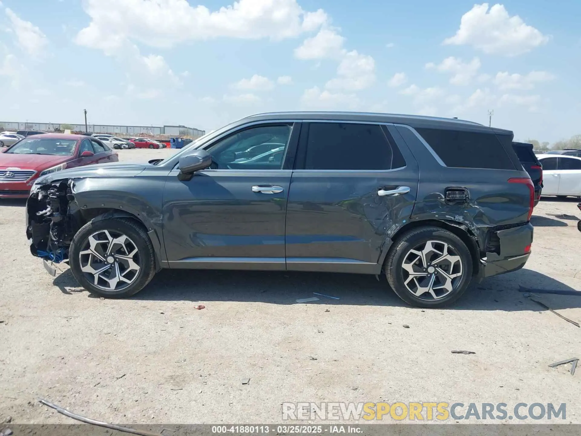 14 Photograph of a damaged car KM8R74HEXNU426686 HYUNDAI PALISADE 2022