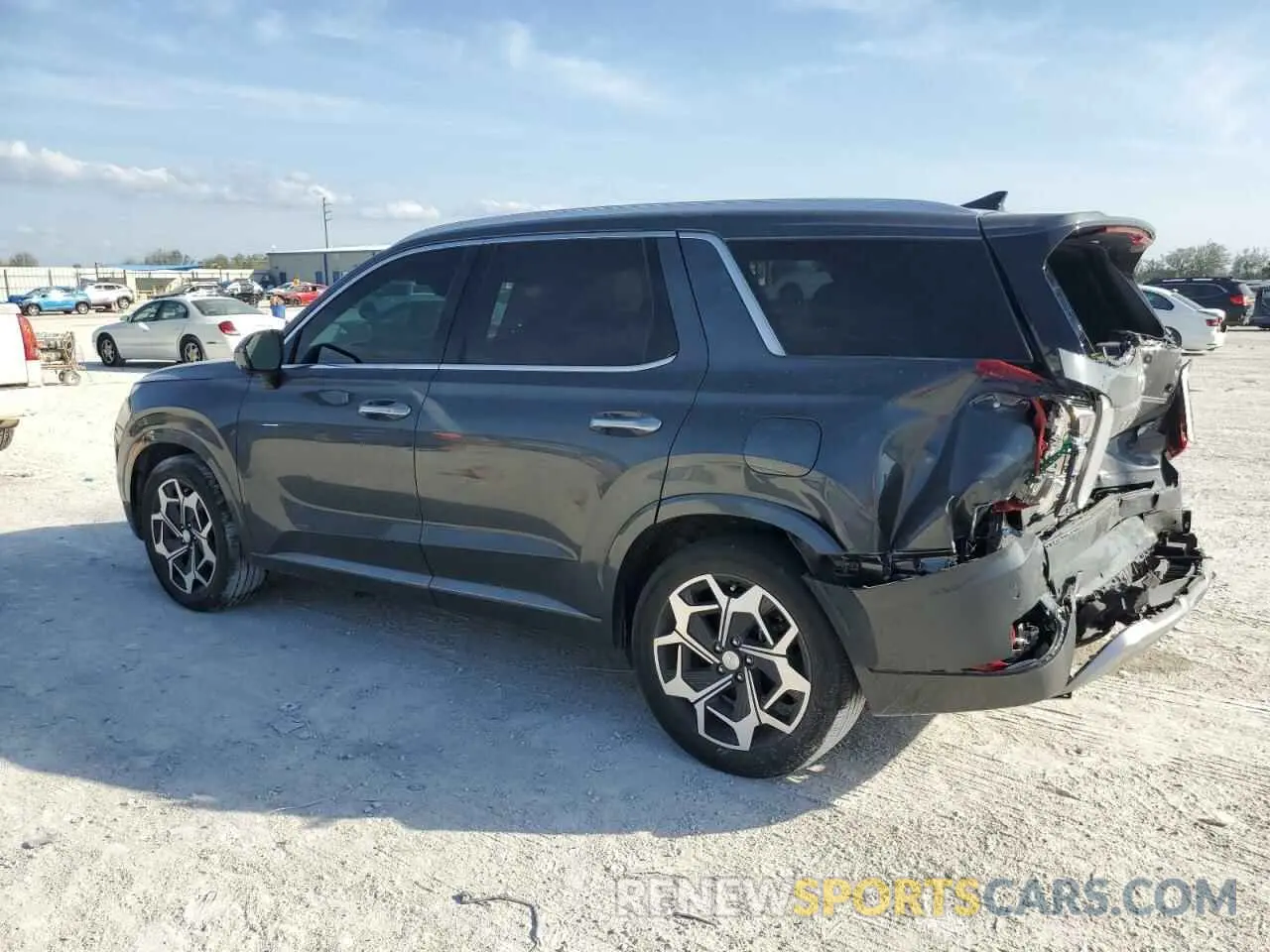 2 Photograph of a damaged car KM8R74HEXNU449501 HYUNDAI PALISADE 2022