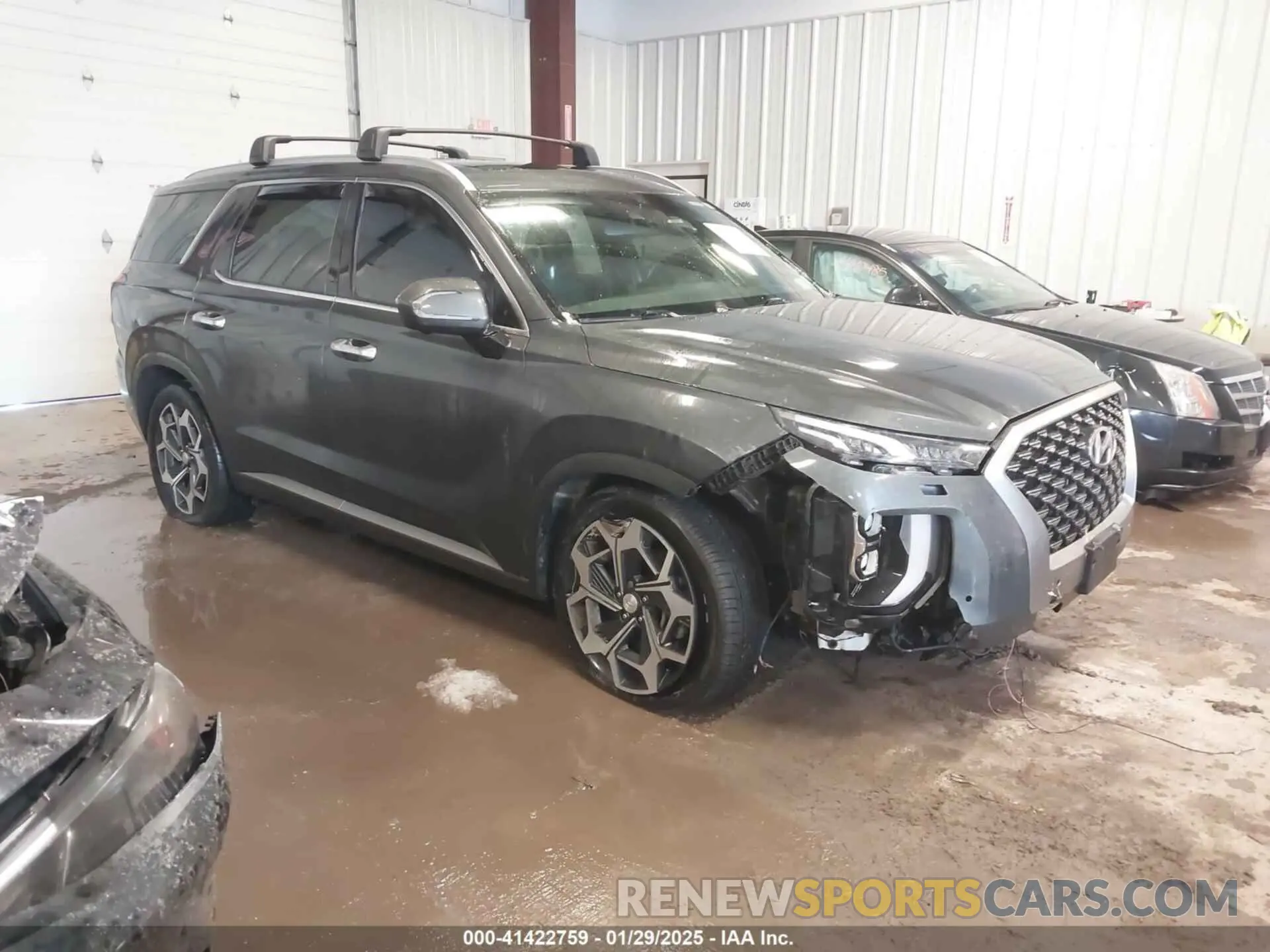 1 Photograph of a damaged car KM8R7DHE0NU418340 HYUNDAI PALISADE 2022