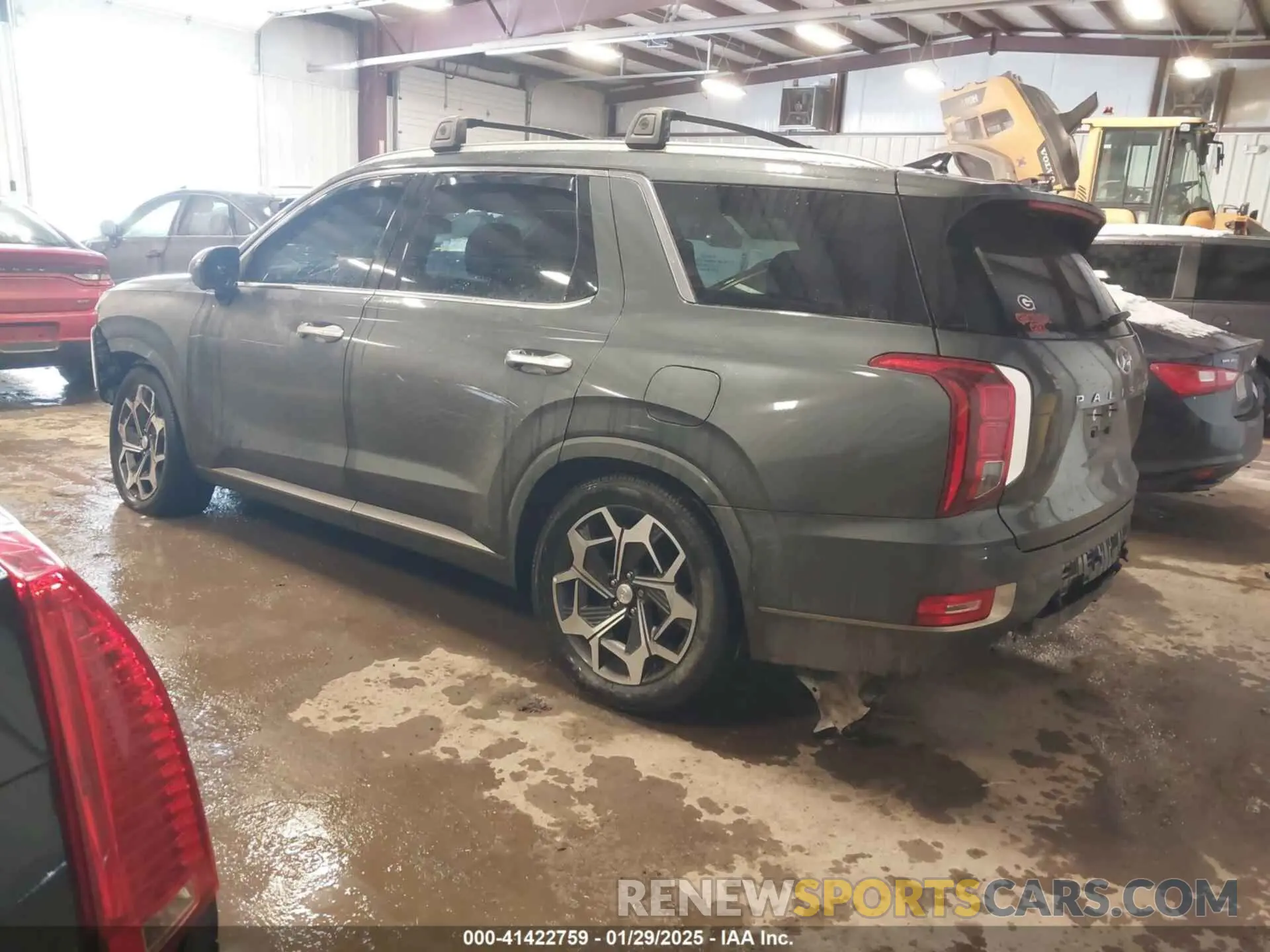 3 Photograph of a damaged car KM8R7DHE0NU418340 HYUNDAI PALISADE 2022