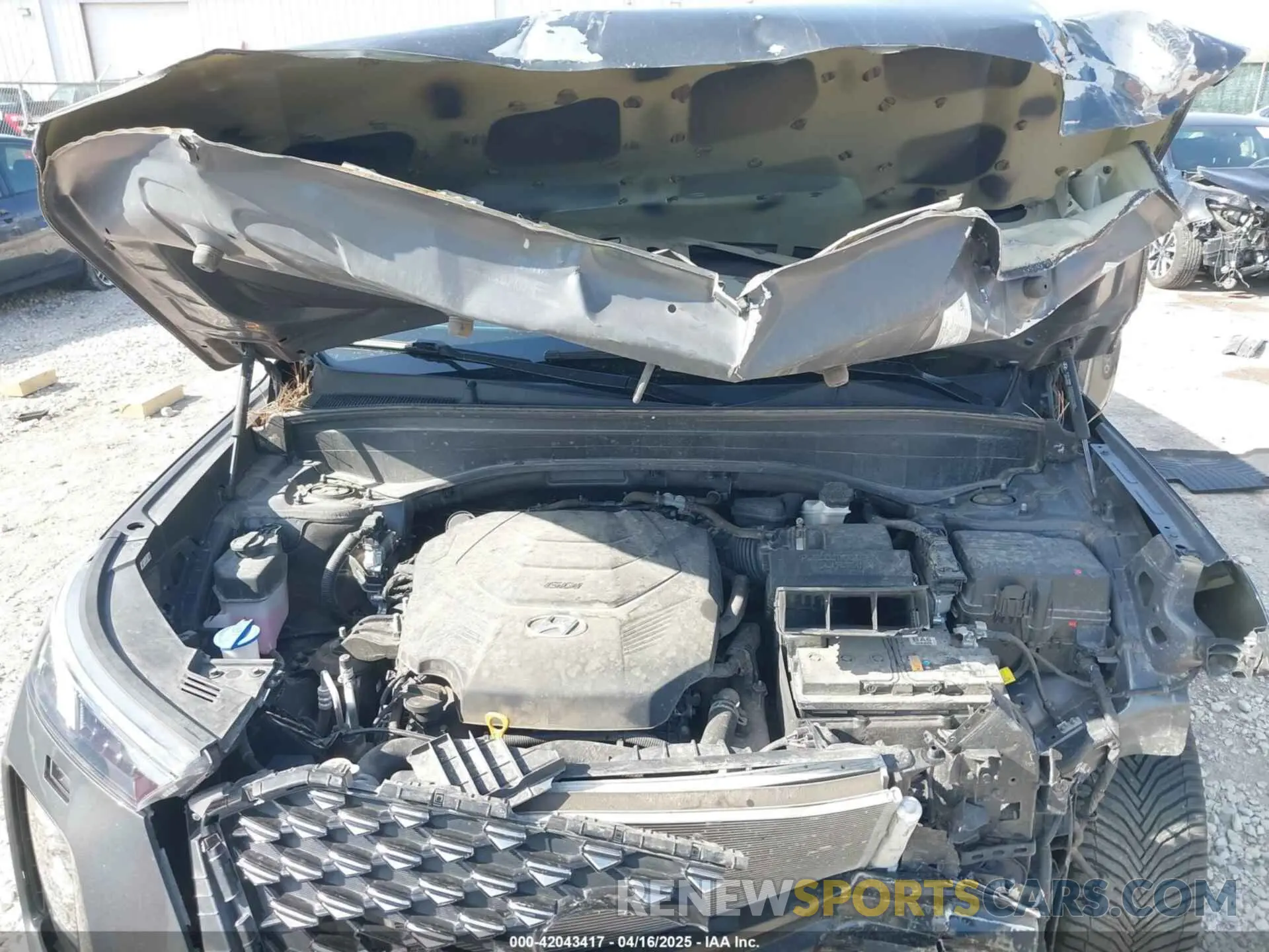 10 Photograph of a damaged car KM8R7DHE0NU425076 HYUNDAI PALISADE 2022