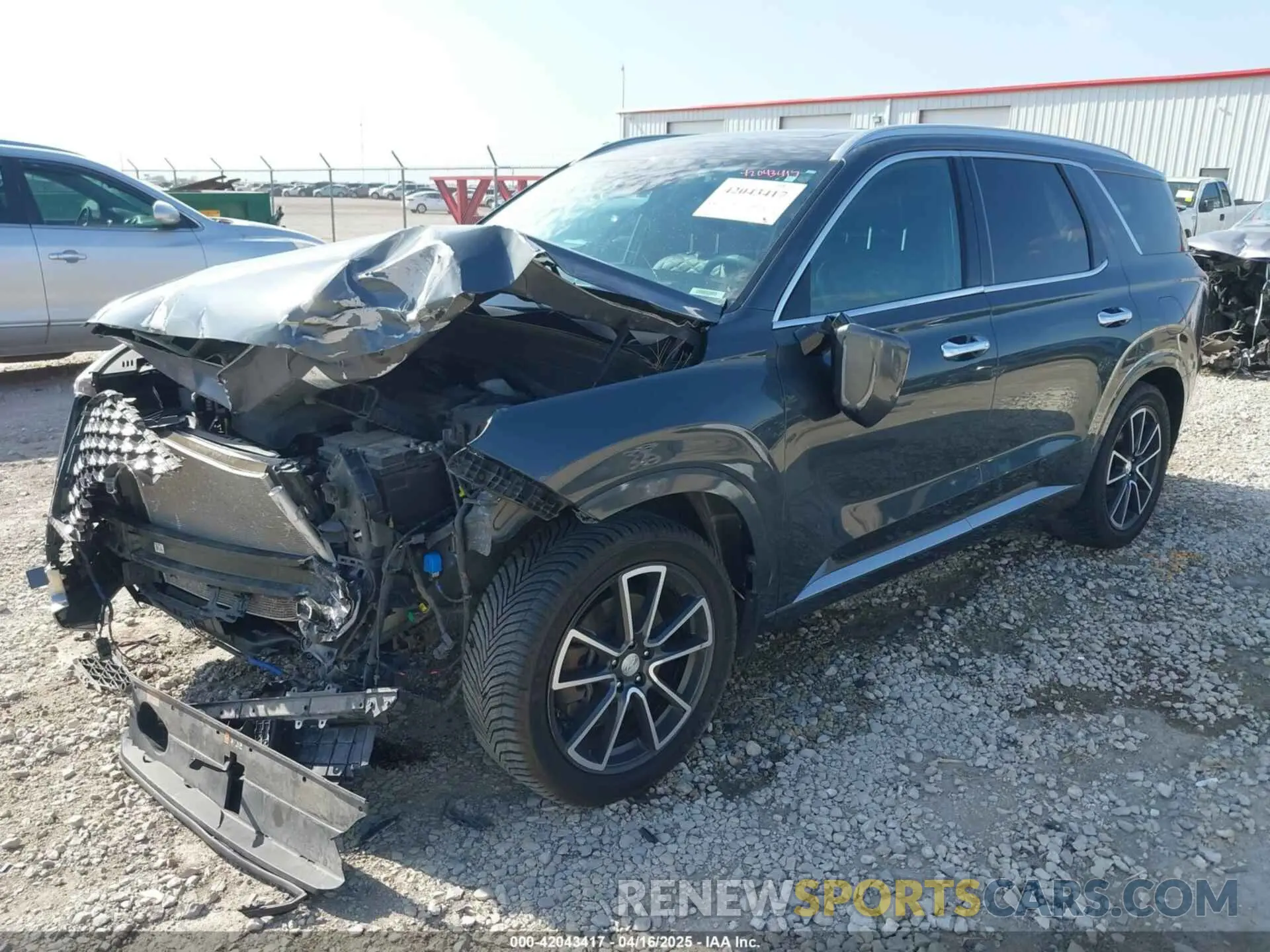2 Photograph of a damaged car KM8R7DHE0NU425076 HYUNDAI PALISADE 2022