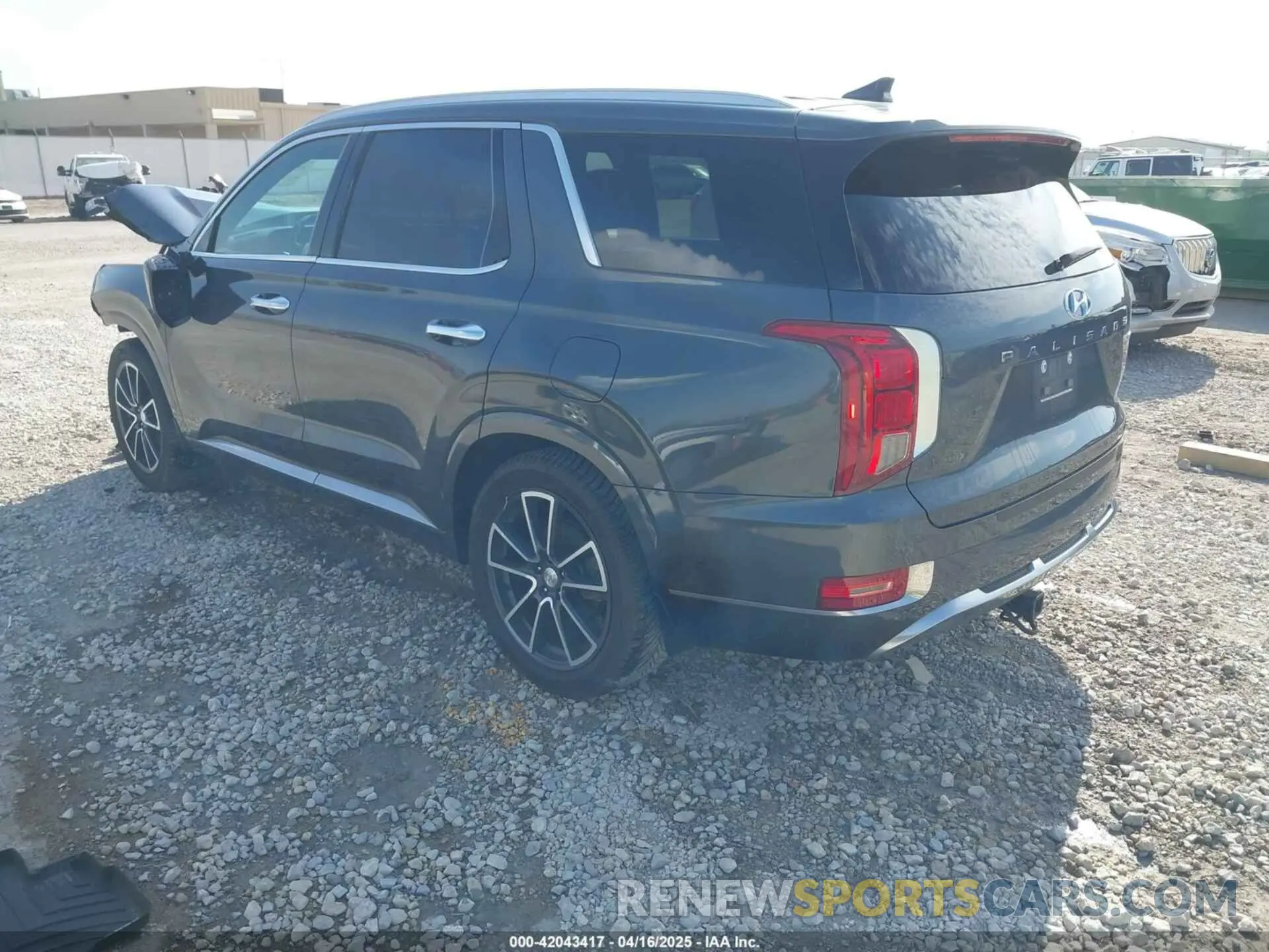 3 Photograph of a damaged car KM8R7DHE0NU425076 HYUNDAI PALISADE 2022