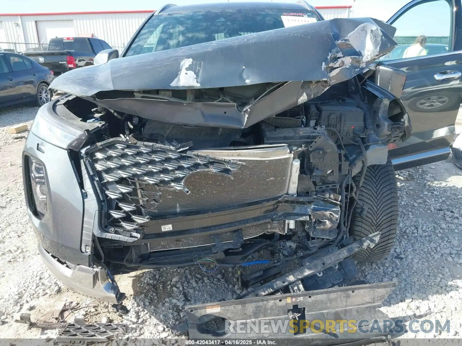 6 Photograph of a damaged car KM8R7DHE0NU425076 HYUNDAI PALISADE 2022