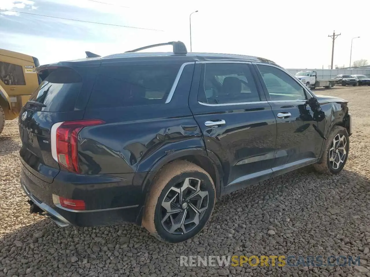 3 Photograph of a damaged car KM8R7DHE1NU408416 HYUNDAI PALISADE 2022