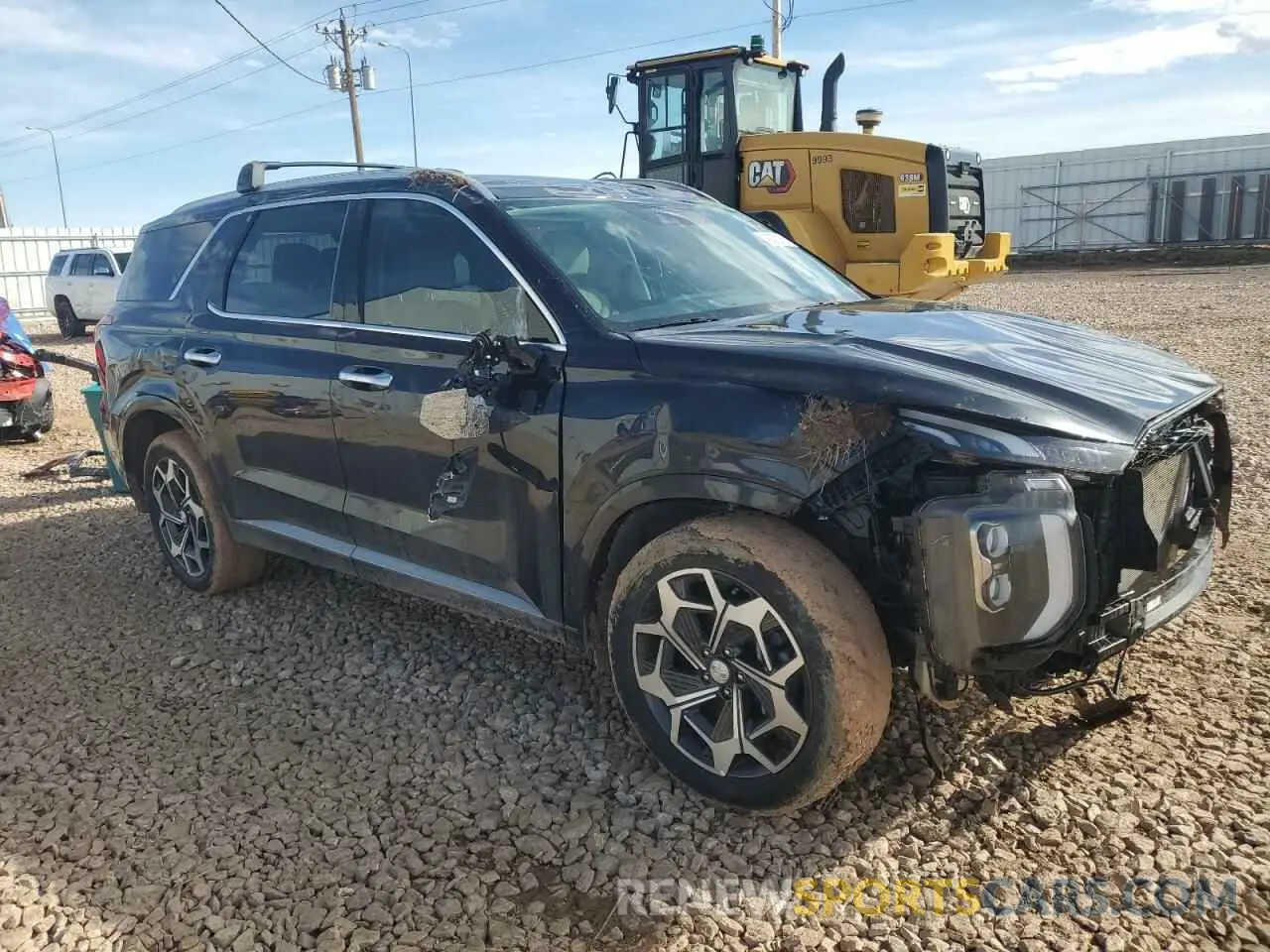4 Photograph of a damaged car KM8R7DHE1NU408416 HYUNDAI PALISADE 2022