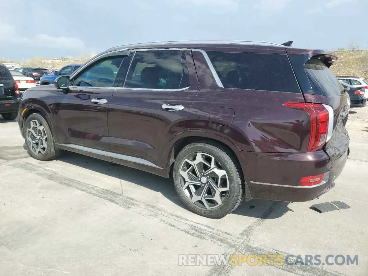 2 Photograph of a damaged car KM8R7DHE1NU429430 HYUNDAI PALISADE 2022