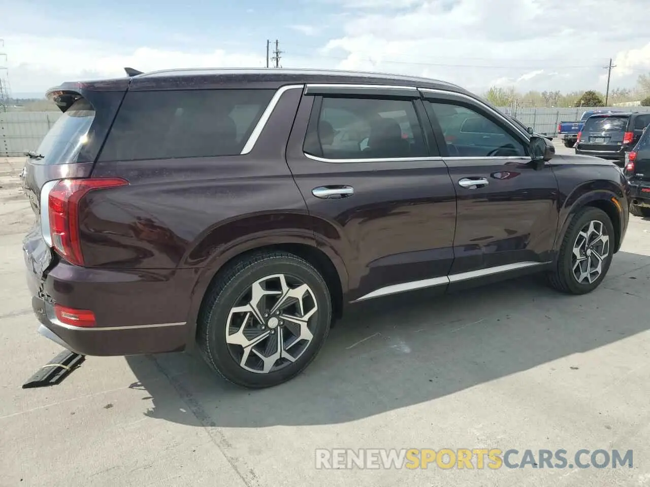 3 Photograph of a damaged car KM8R7DHE1NU429430 HYUNDAI PALISADE 2022