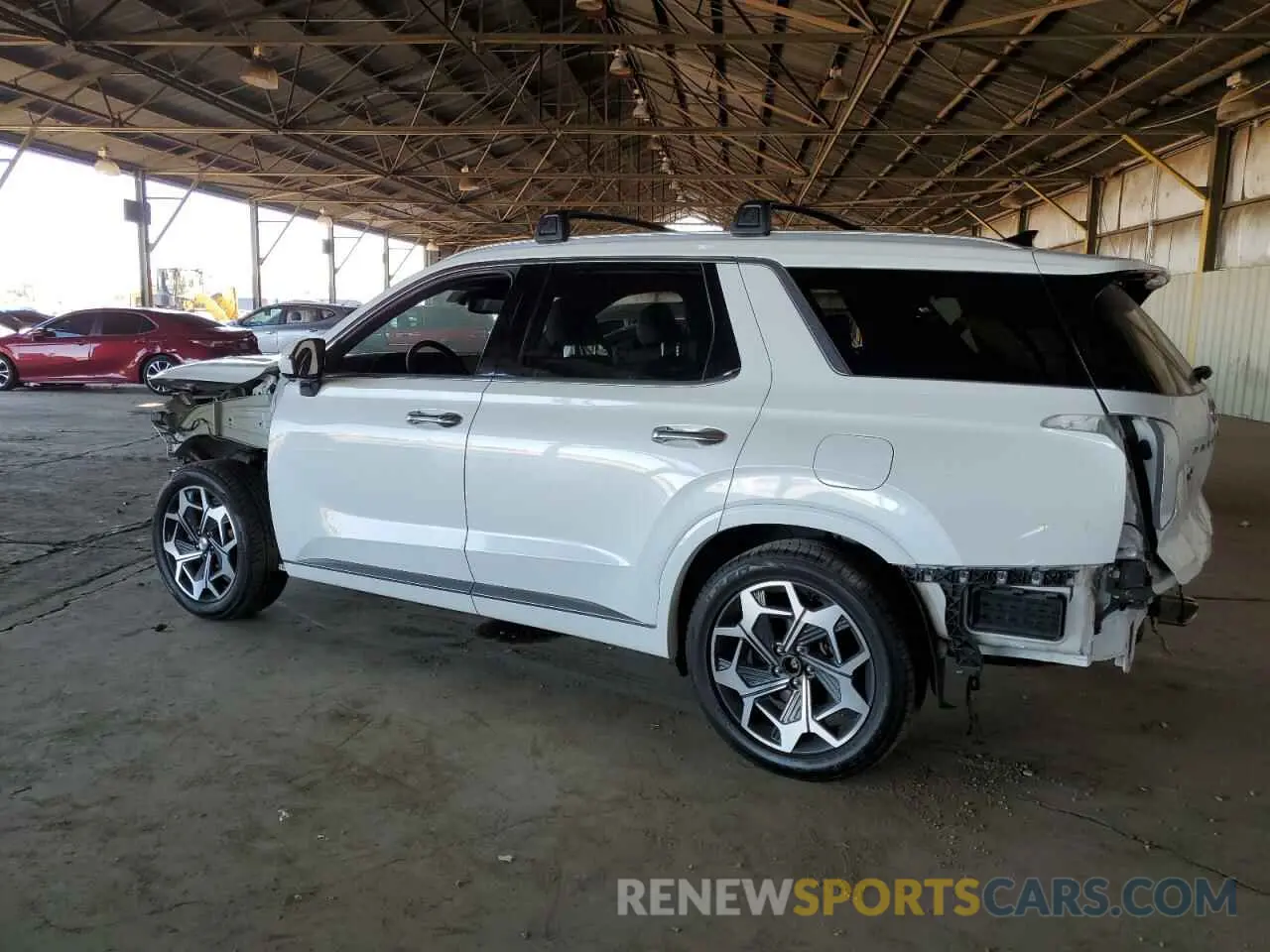 2 Photograph of a damaged car KM8R7DHE1NU486730 HYUNDAI PALISADE 2022