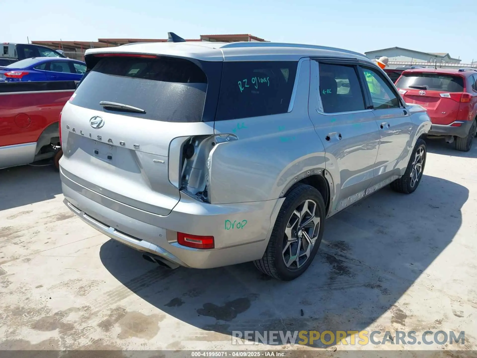 4 Photograph of a damaged car KM8R7DHE2NU367794 HYUNDAI PALISADE 2022