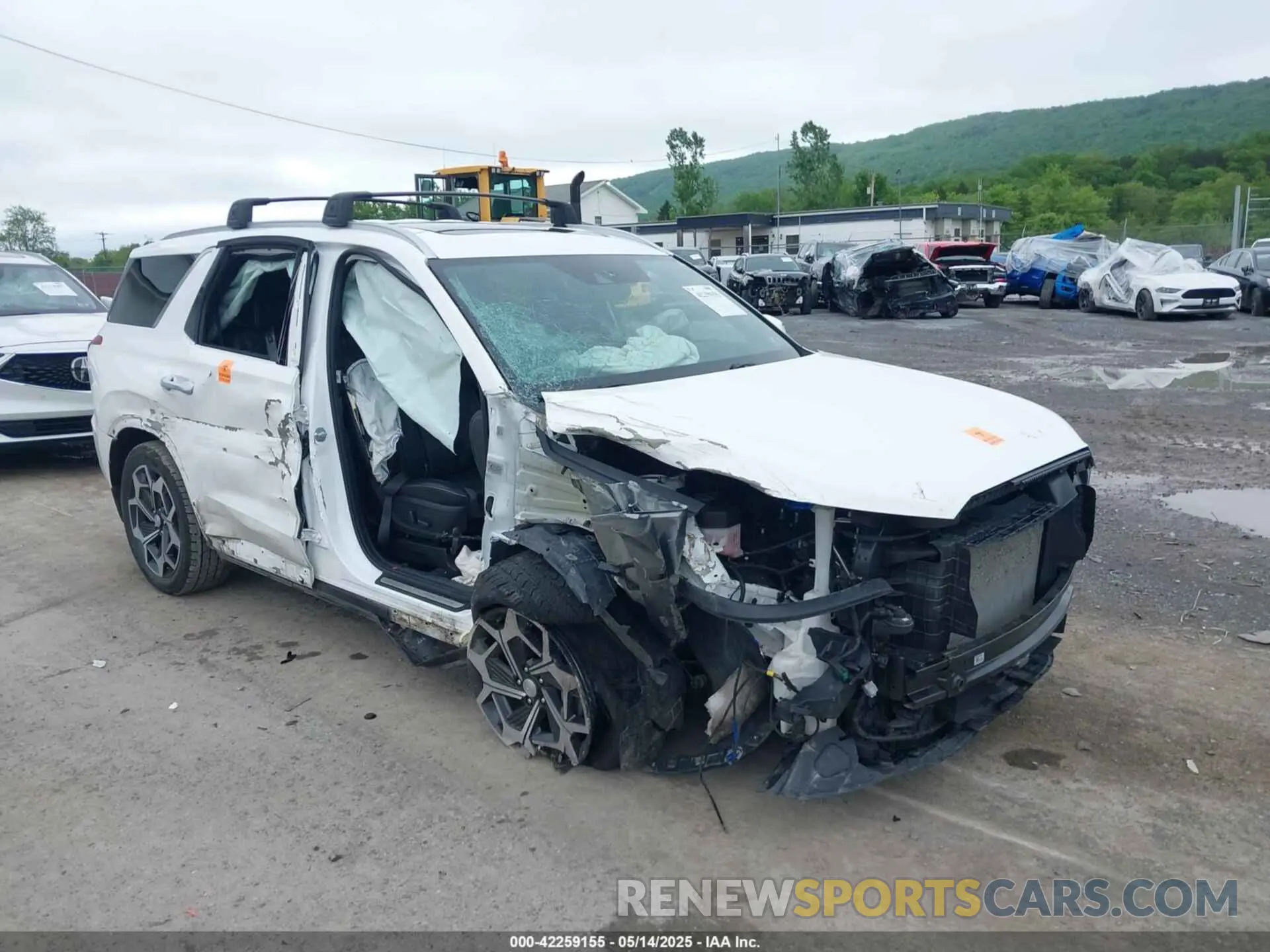 1 Photograph of a damaged car KM8R7DHE2NU419795 HYUNDAI PALISADE 2022