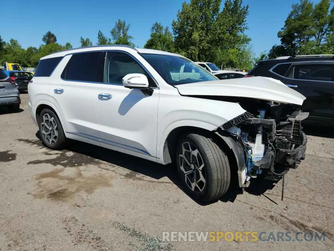 4 Photograph of a damaged car KM8R7DHE2NU430084 HYUNDAI PALISADE 2022
