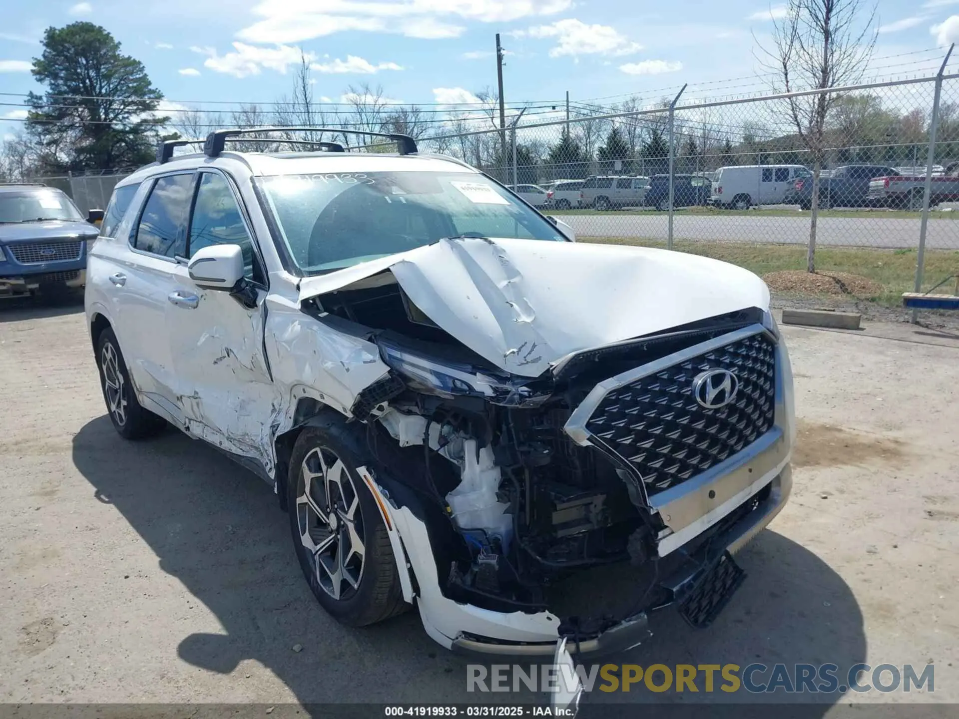 1 Photograph of a damaged car KM8R7DHE2NU432370 HYUNDAI PALISADE 2022