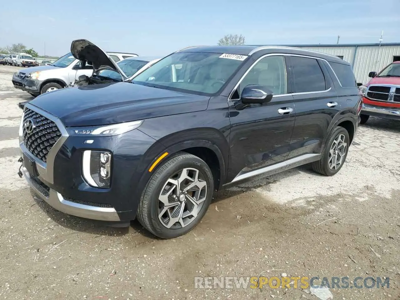 1 Photograph of a damaged car KM8R7DHE4NU432497 HYUNDAI PALISADE 2022