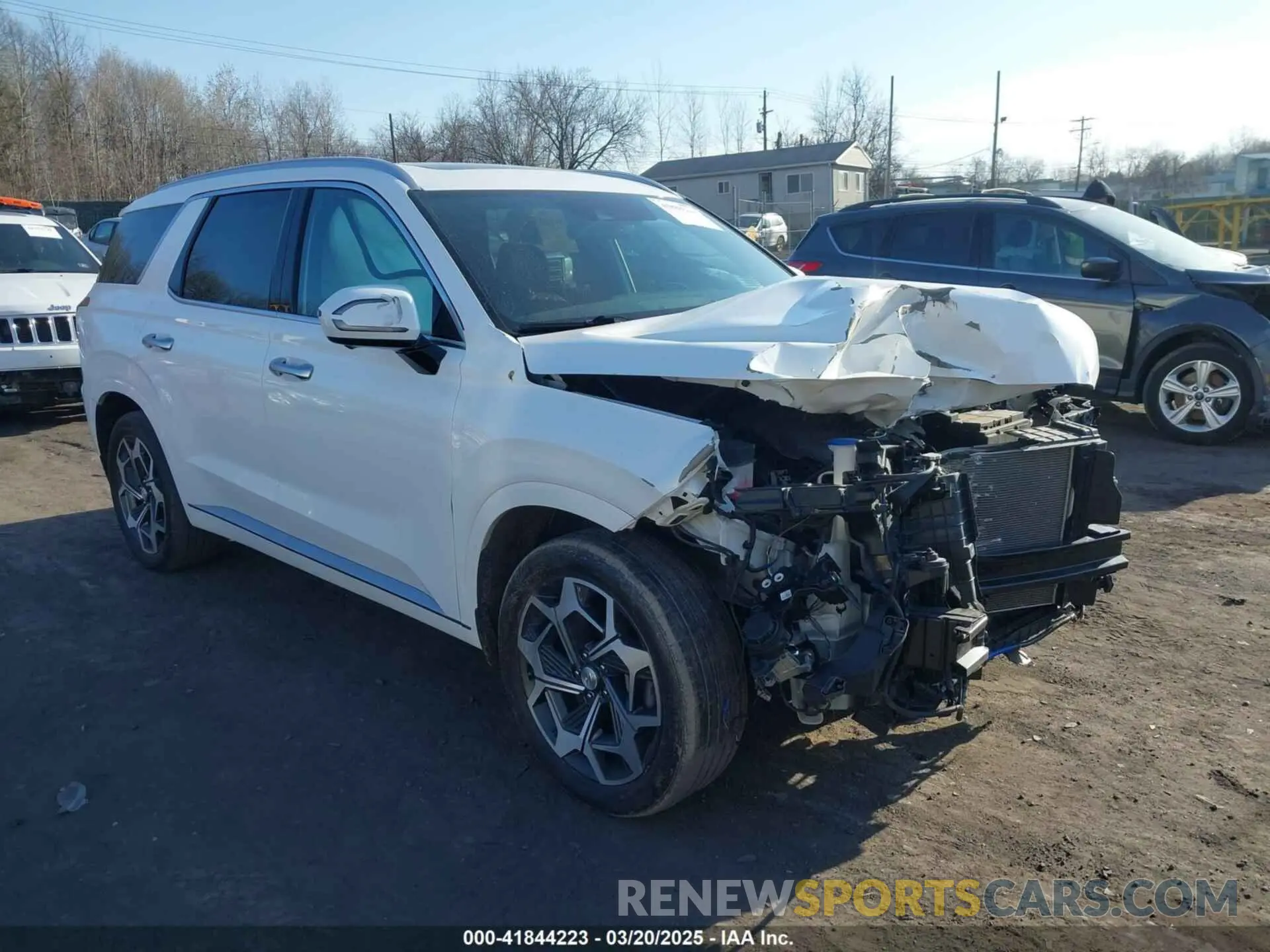 1 Photograph of a damaged car KM8R7DHE4NU486219 HYUNDAI PALISADE 2022