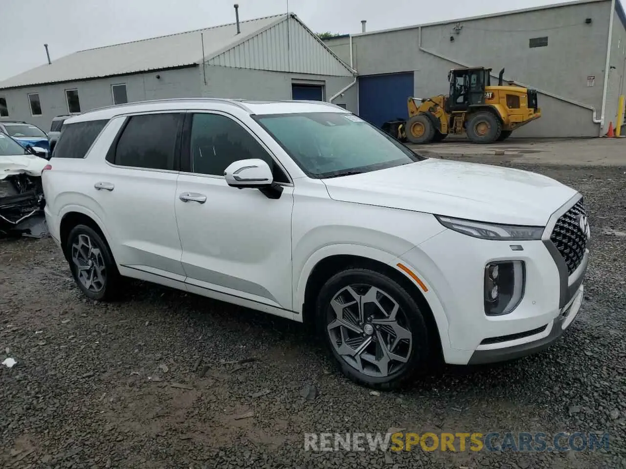 4 Photograph of a damaged car KM8R7DHE5NU365022 HYUNDAI PALISADE 2022