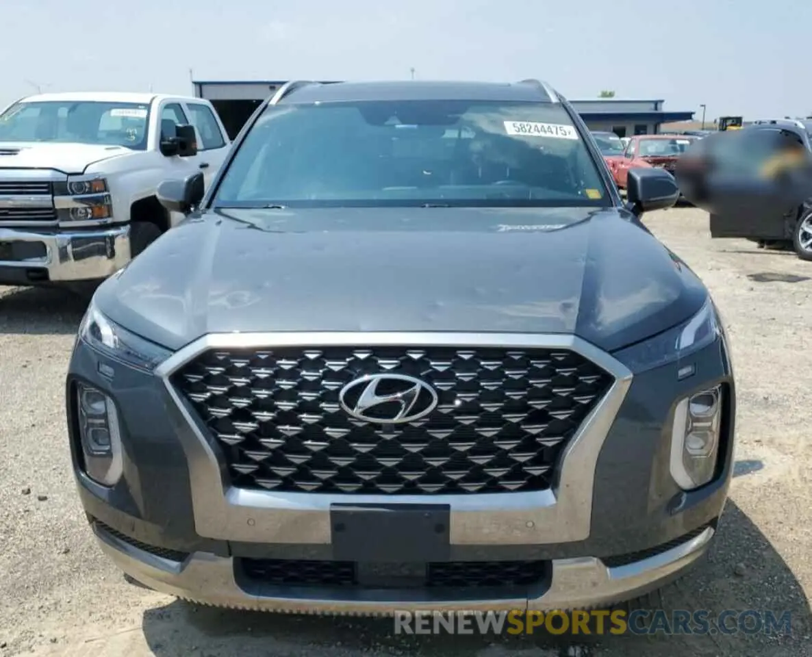 5 Photograph of a damaged car KM8R7DHE5NU415000 HYUNDAI PALISADE 2022