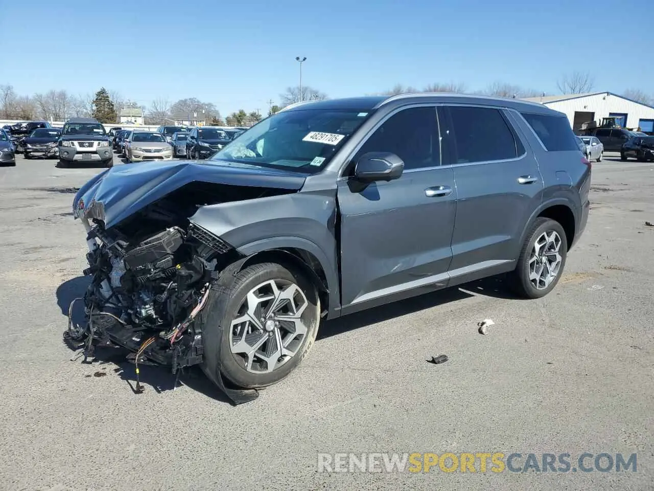 1 Photograph of a damaged car KM8R7DHE6NU392875 HYUNDAI PALISADE 2022