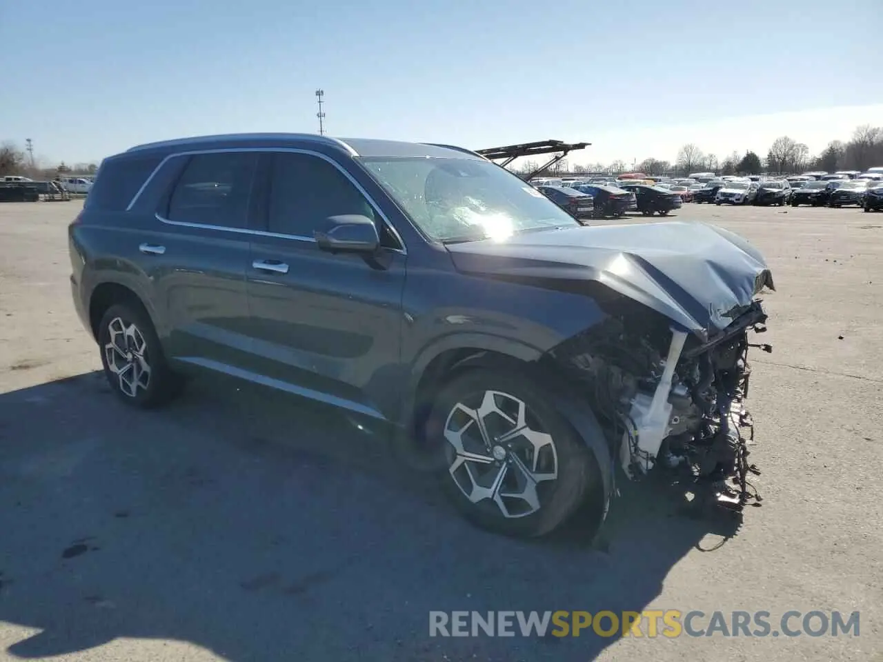 4 Photograph of a damaged car KM8R7DHE6NU392875 HYUNDAI PALISADE 2022