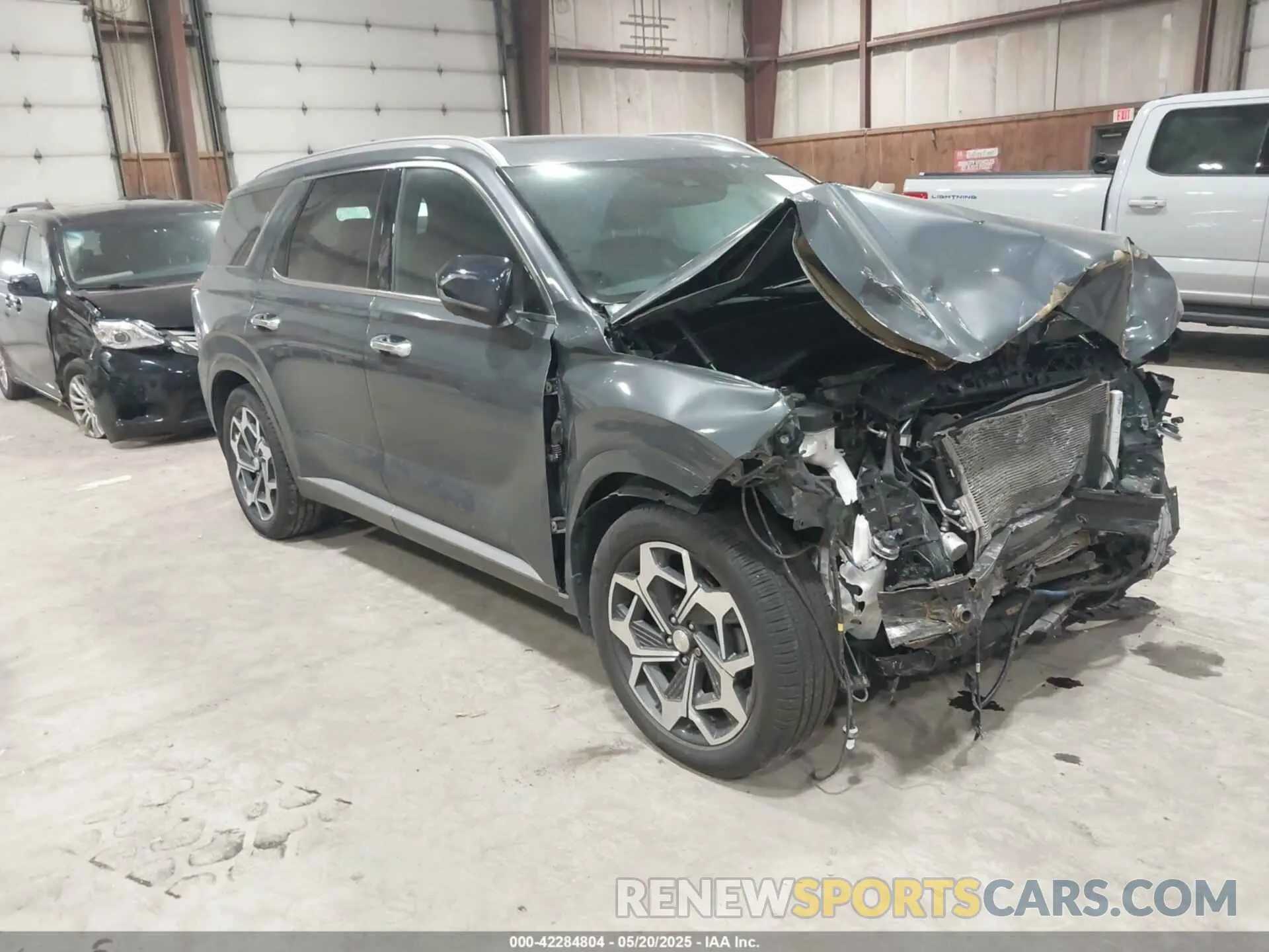 1 Photograph of a damaged car KM8R7DHE8NU361272 HYUNDAI PALISADE 2022