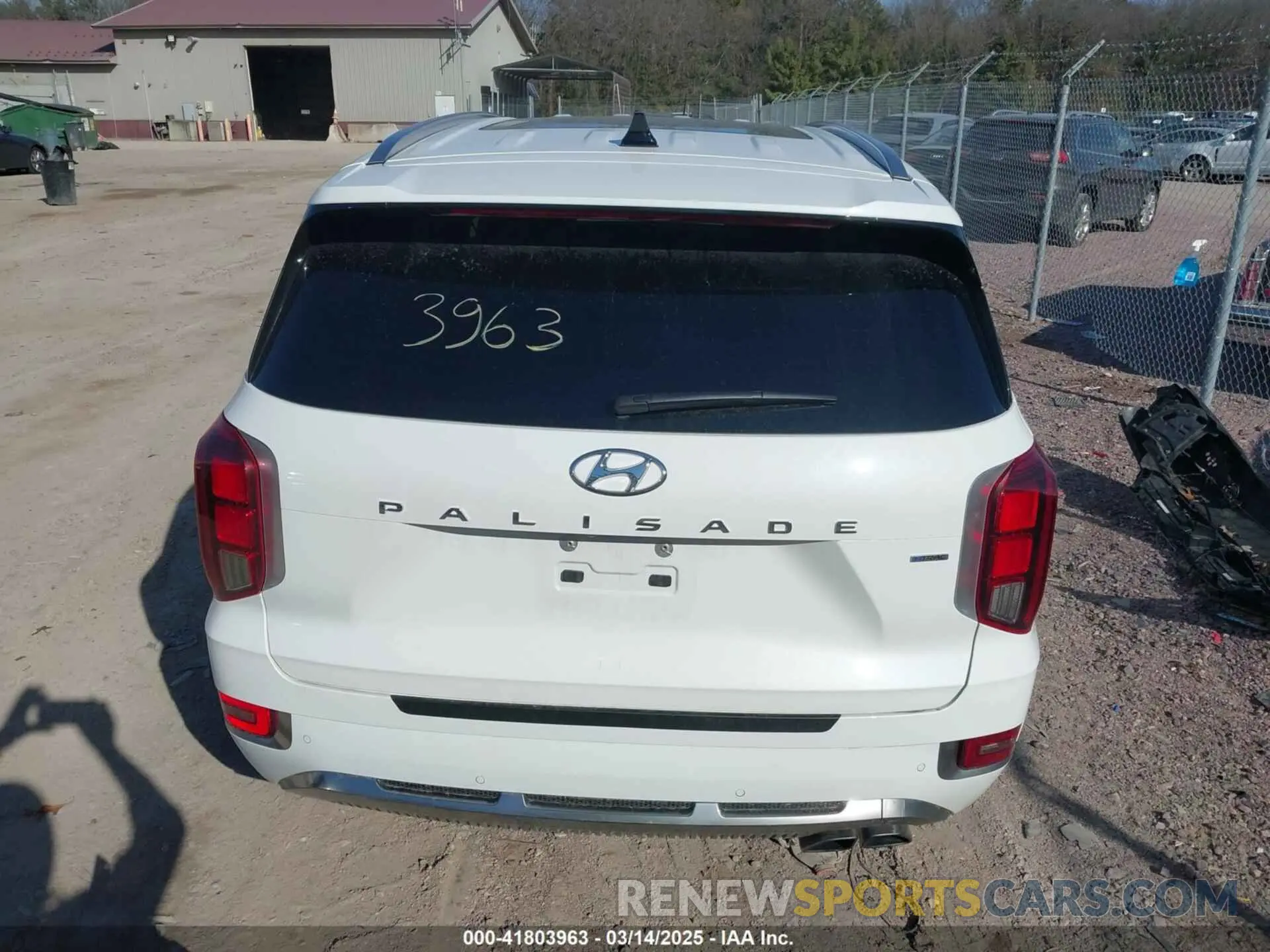 16 Photograph of a damaged car KM8R7DHE8NU429098 HYUNDAI PALISADE 2022