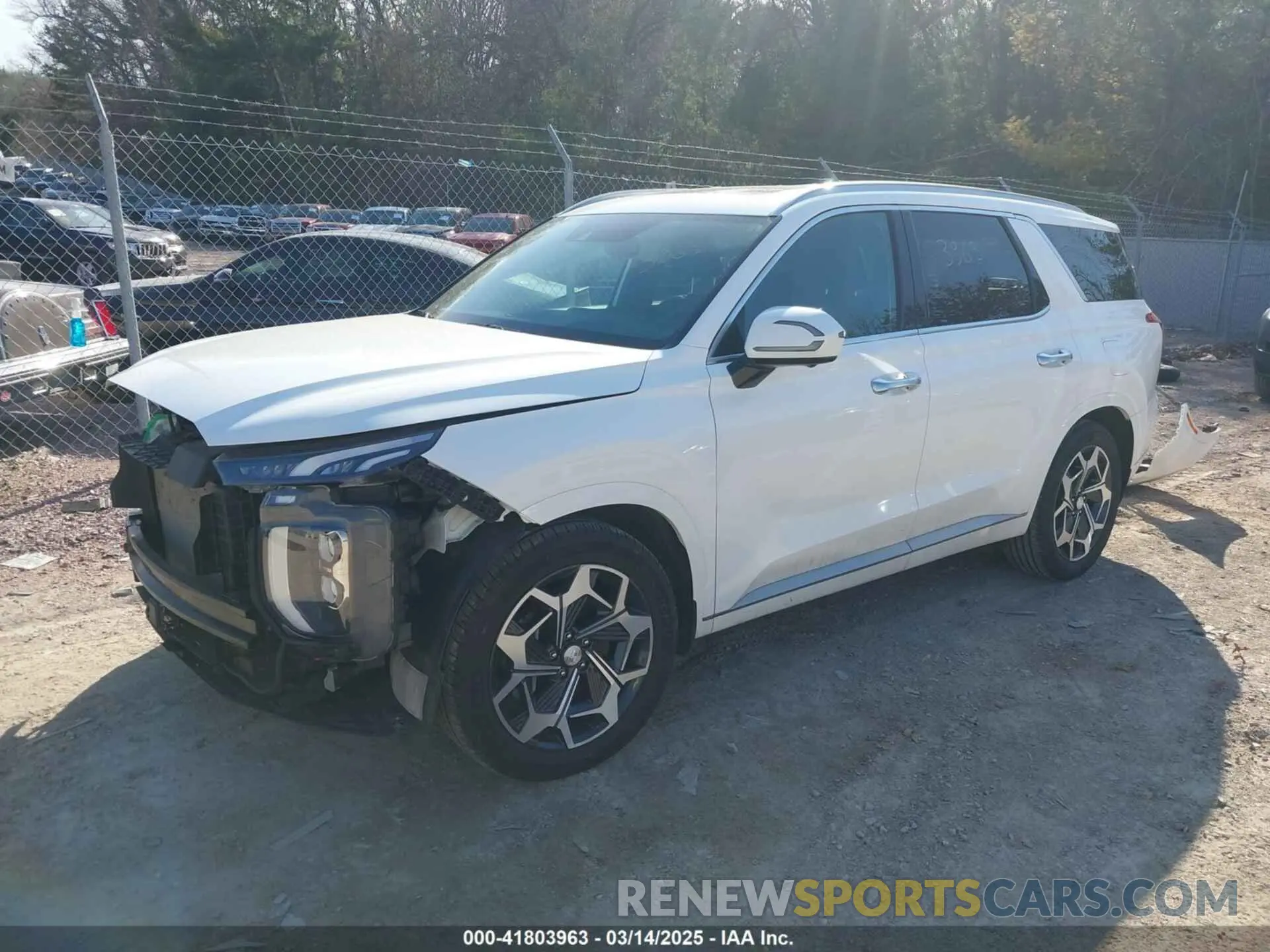 2 Photograph of a damaged car KM8R7DHE8NU429098 HYUNDAI PALISADE 2022