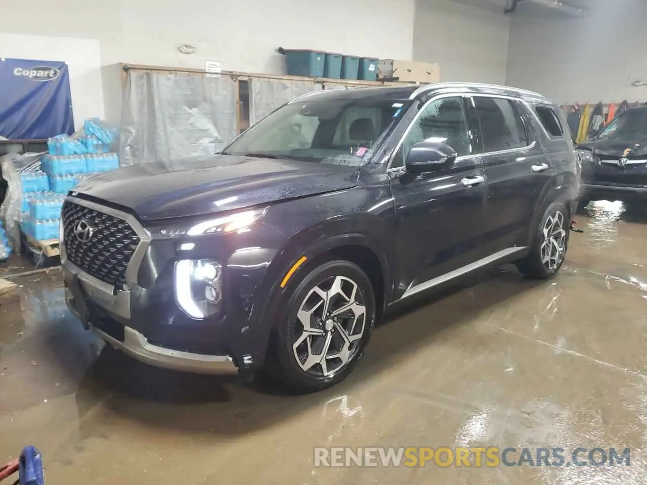 1 Photograph of a damaged car KM8R7DHE8NU477653 HYUNDAI PALISADE 2022