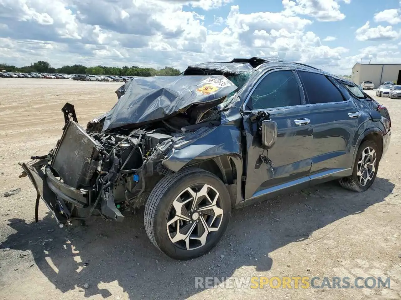 1 Photograph of a damaged car KM8R7DHE9NU392949 HYUNDAI PALISADE 2022