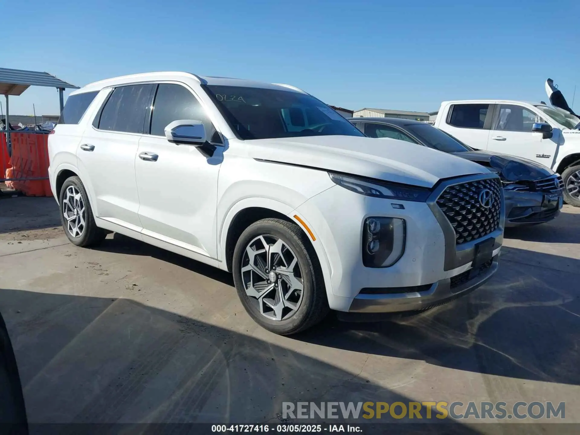 14 Photograph of a damaged car KM8R7DHEXNU465570 HYUNDAI PALISADE 2022