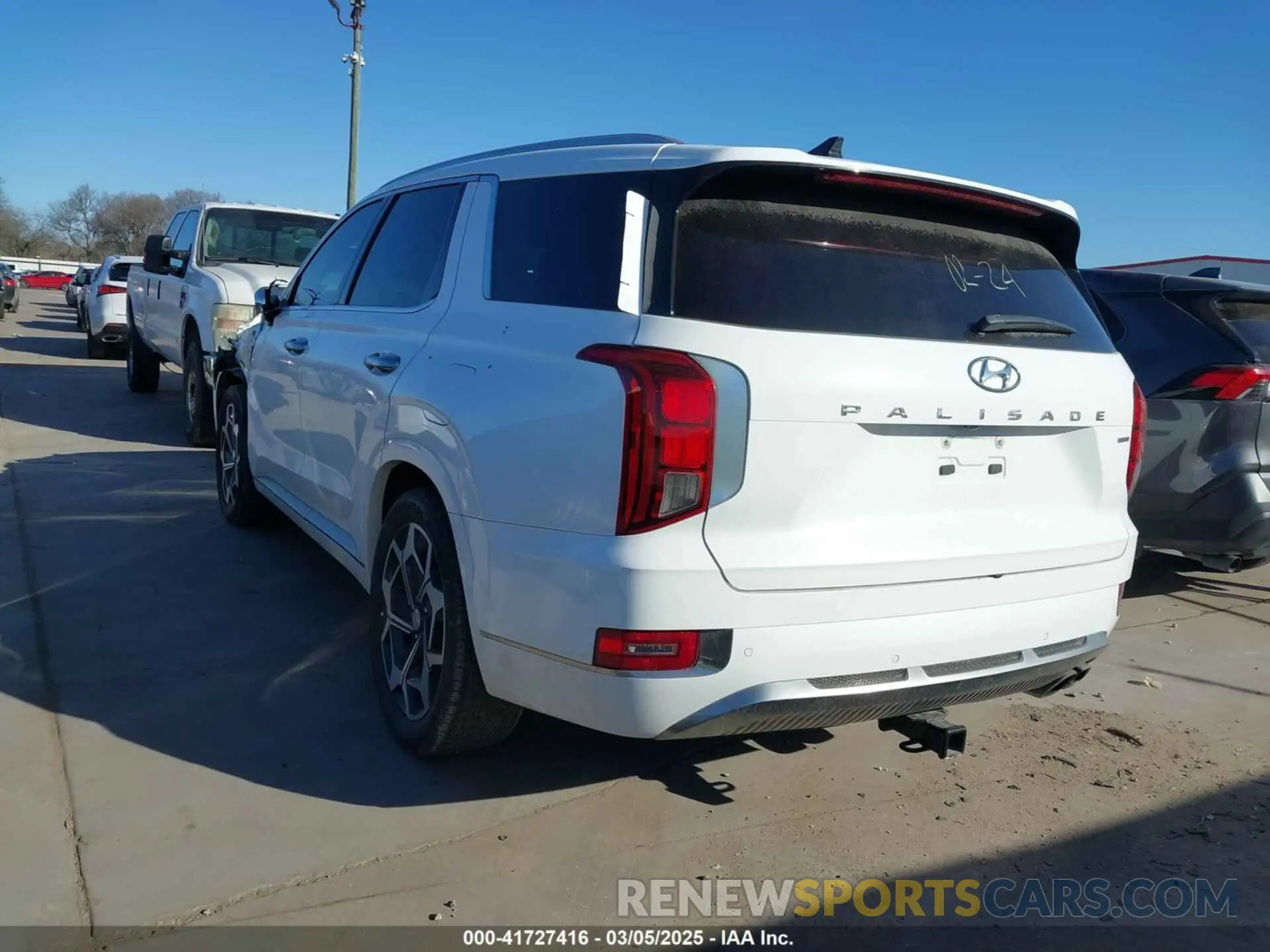 3 Photograph of a damaged car KM8R7DHEXNU465570 HYUNDAI PALISADE 2022