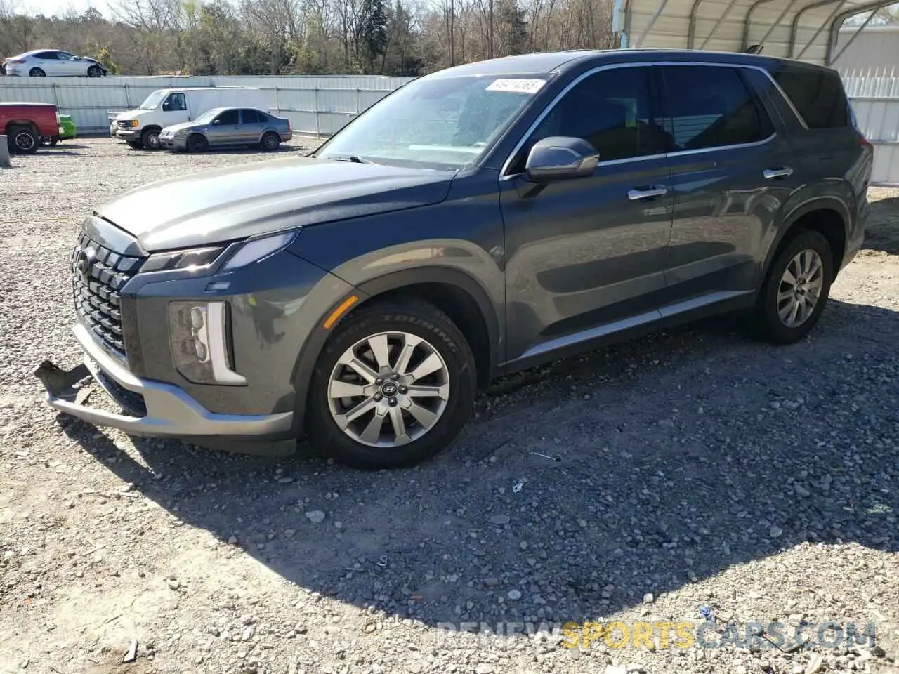 1 Photograph of a damaged car KM8R14GE3PU556086 HYUNDAI PALISADE 2023