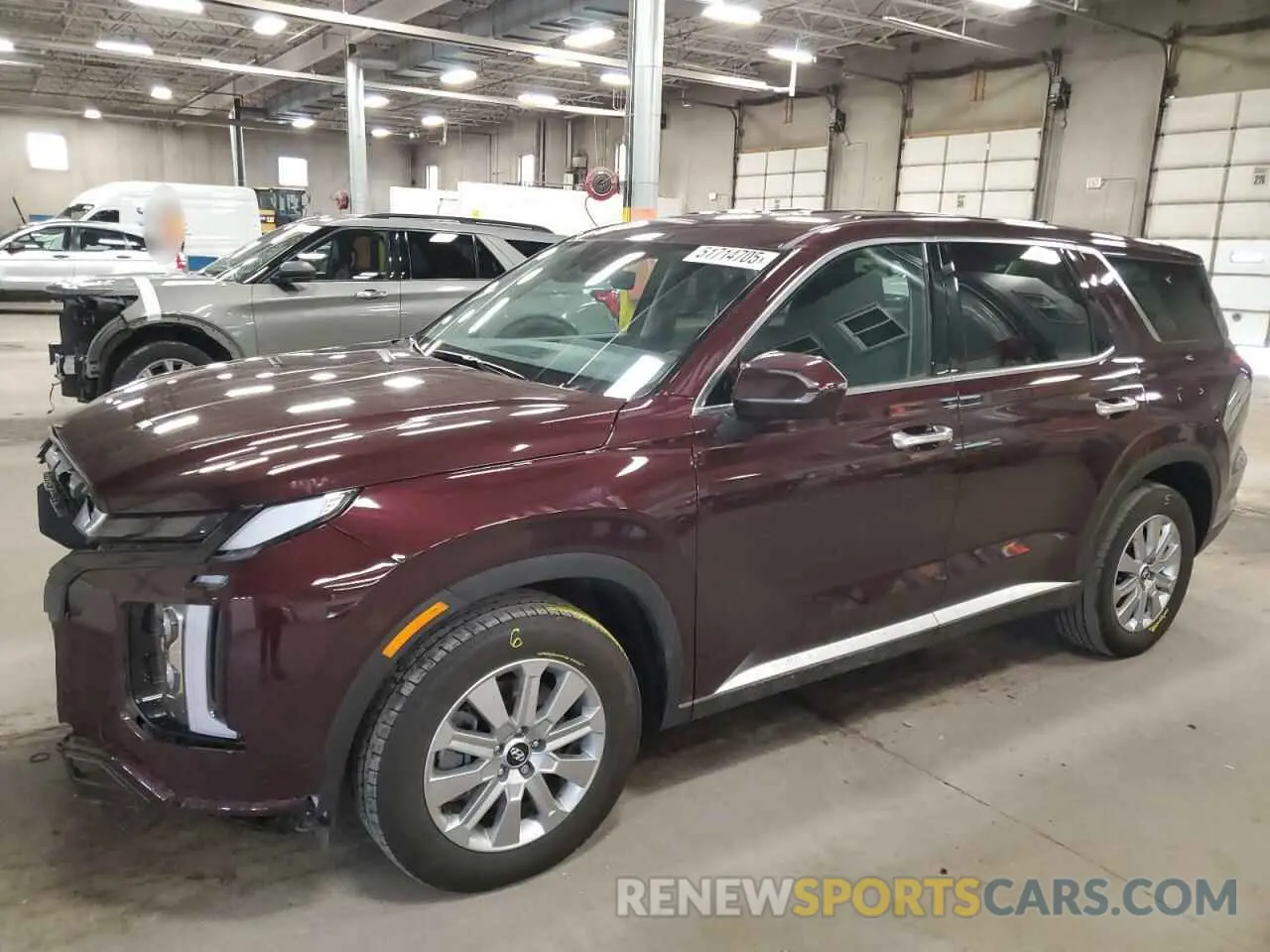 1 Photograph of a damaged car KM8R1DGE1PU554143 HYUNDAI PALISADE 2023